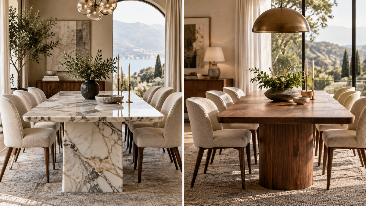 Marble vs Wood Dining Table: Which Is Better for Your Project?