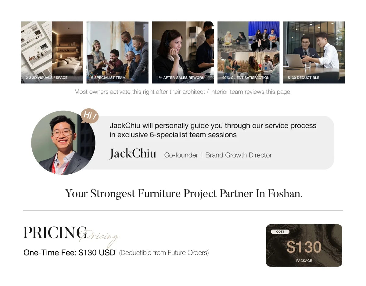 Your Personal Furniture Stylist 1-on-2 Support | Foshan Family Factories