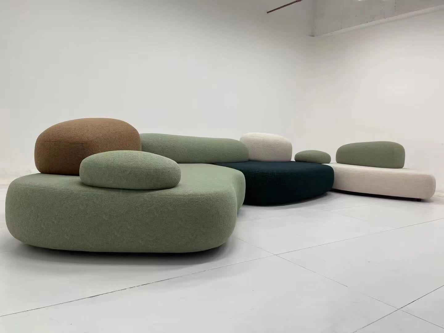 Infinite Creativity: Flexible Modular System of Pebble Sofas