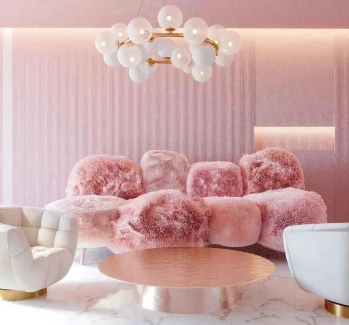 Elegant and Comfortable: The Powder-Puff Touch of the Cipria Sofa