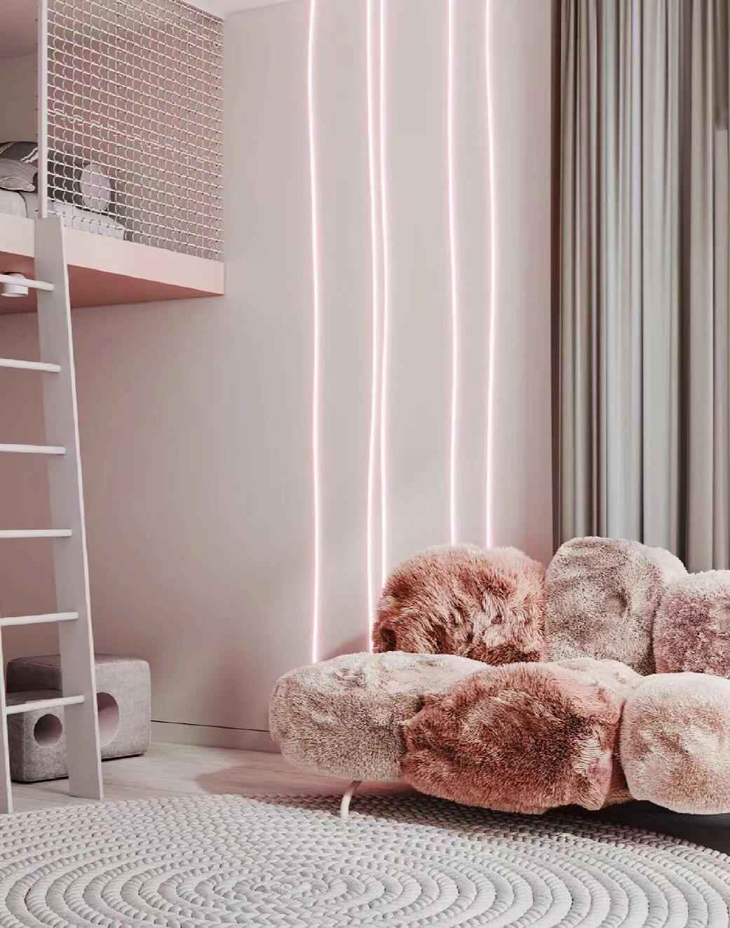 Elegant and Comfortable: The Powder-Puff Touch of the Cipria Sofa