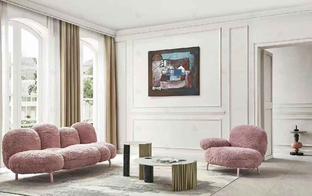 Elegant and Comfortable: The Powder-Puff Touch of the Cipria Sofa