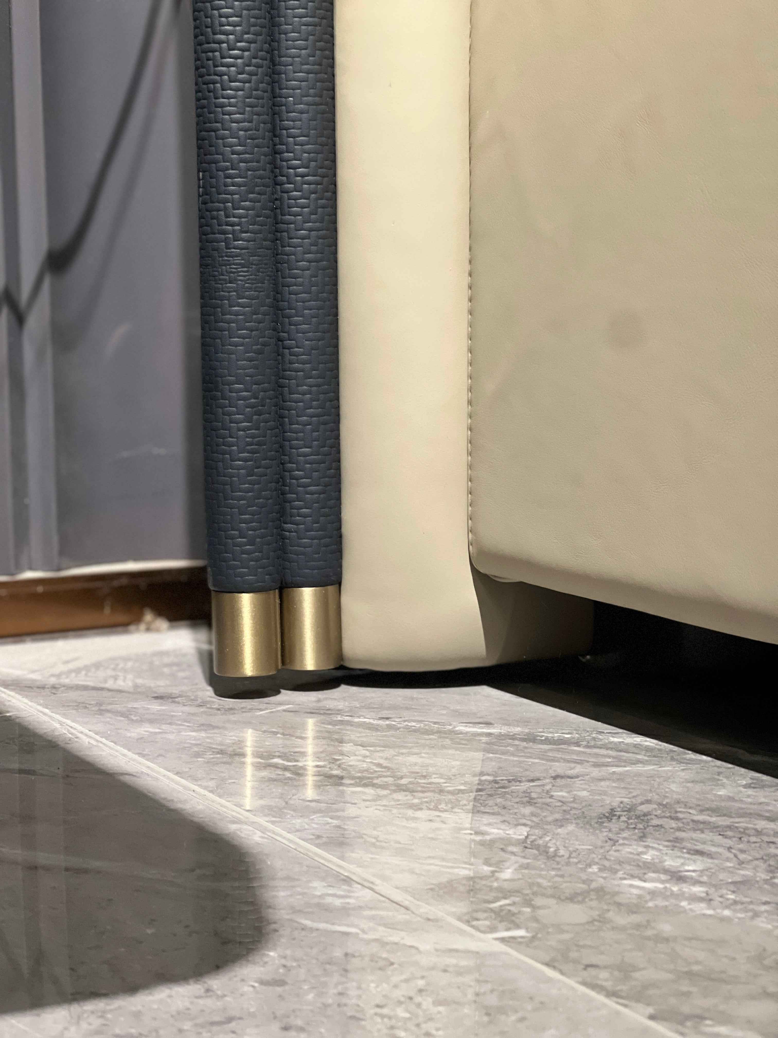 Luxury Sleep: High-quality leather design, modern simple double bed set DX5-068-1 Bed