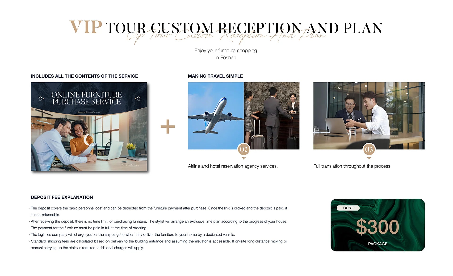VVVIP FURNITURE TOUR SERVICE