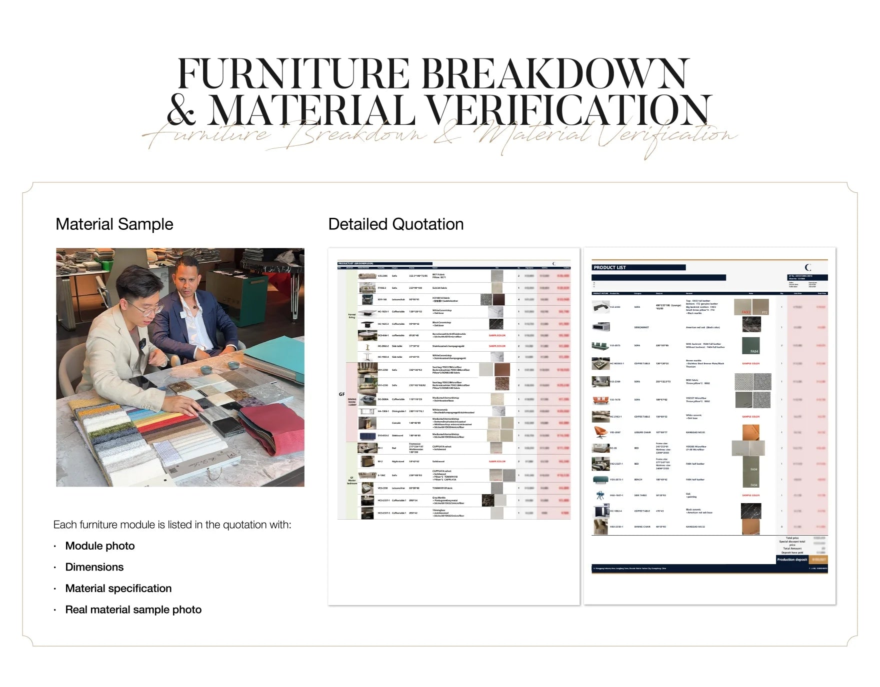 Your Personal Furniture Stylist 1-on-2 Support | Foshan Family Factories