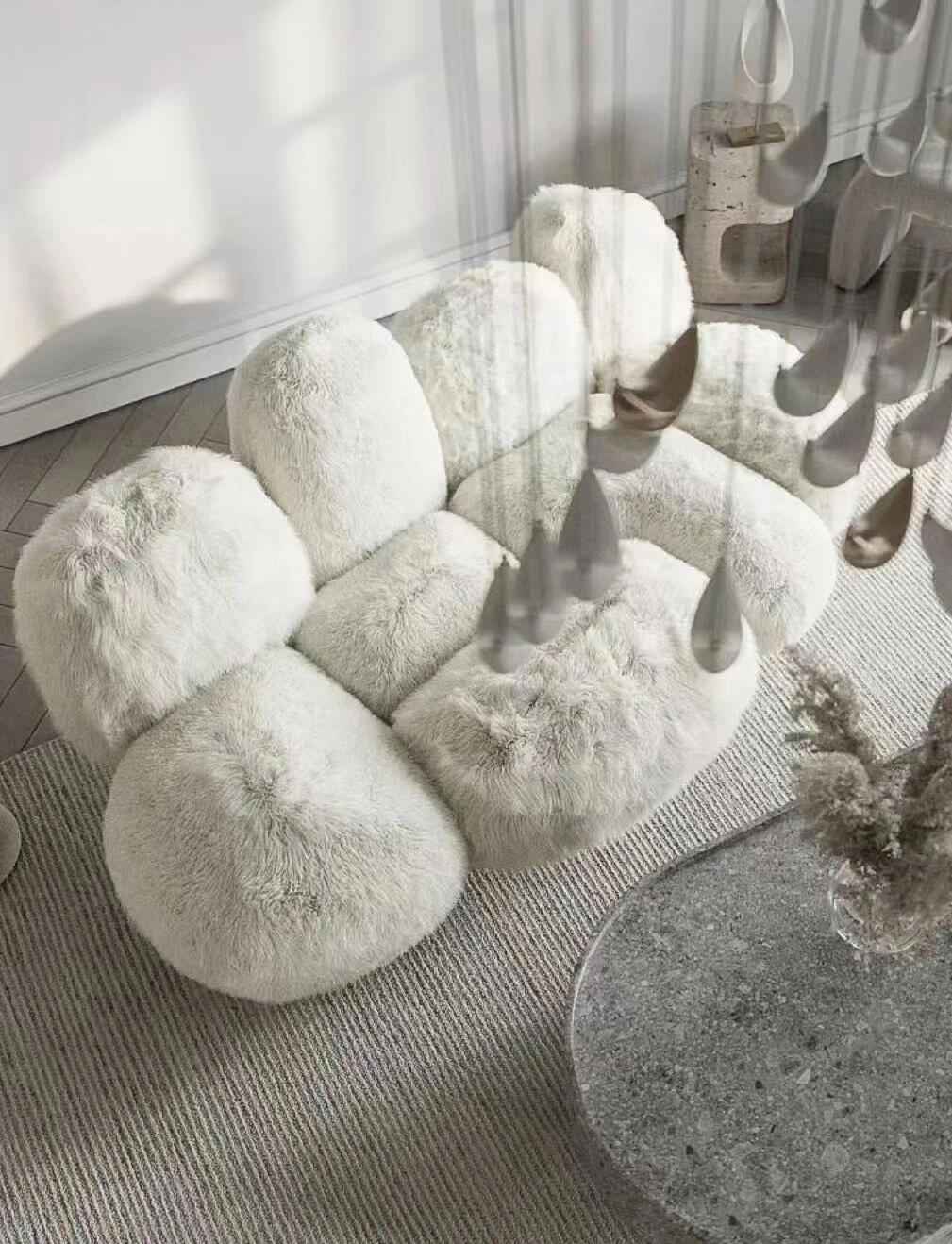 Elegant and Comfortable: The Powder-Puff Touch of the Cipria Sofa