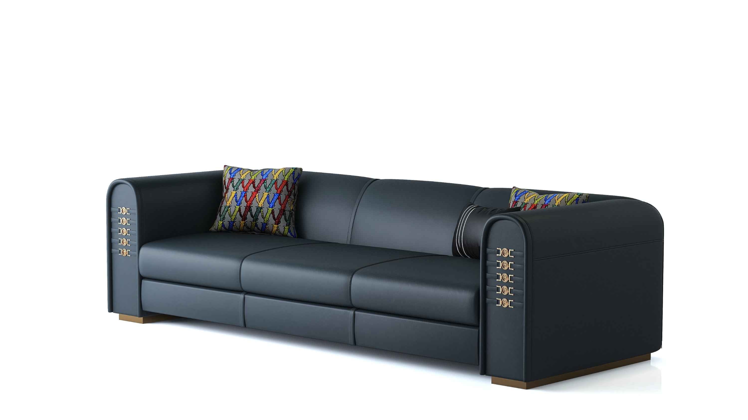 American Style Modern Leather Sofa WH313SF1B- WH313SF3B-WH313SF3 Sofa