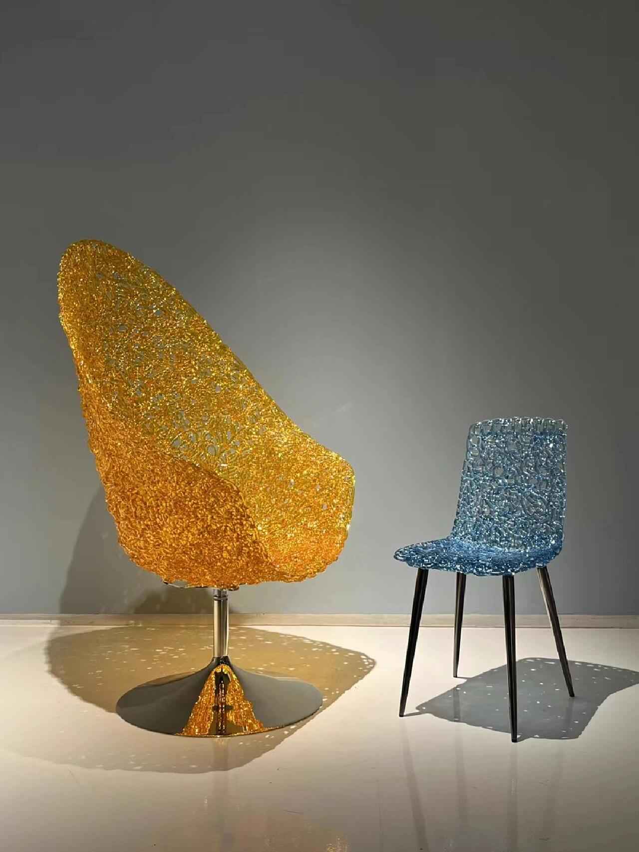 ueen Crystal Chair: Twinkling Stars of the Night Sky
