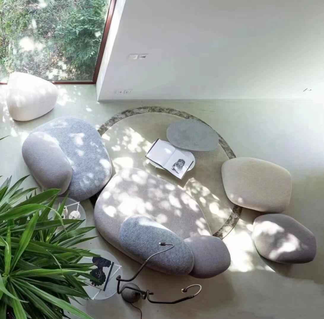 Infinite Creativity: Flexible Modular System of Pebble Sofas