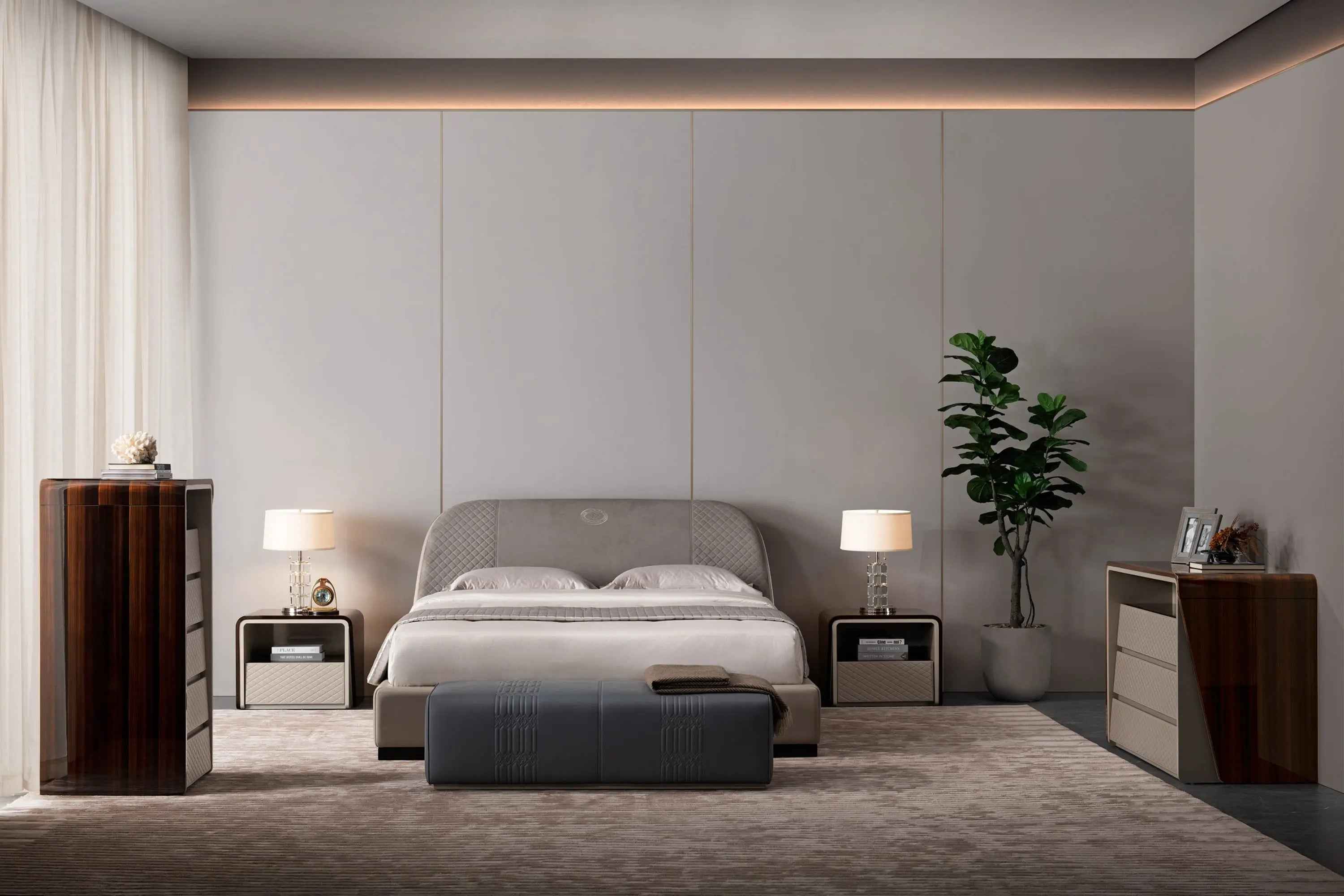 Bentley Style 3-Drawer Living Room Cabinet W006B12A - Eastgate Chest of Drawers with Wine Storage