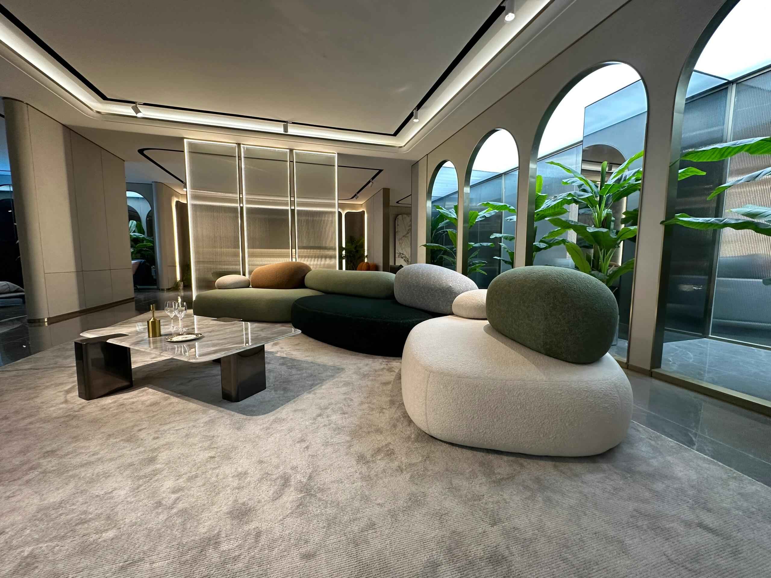 Infinite Creativity: Flexible Modular System of Pebble Sofas