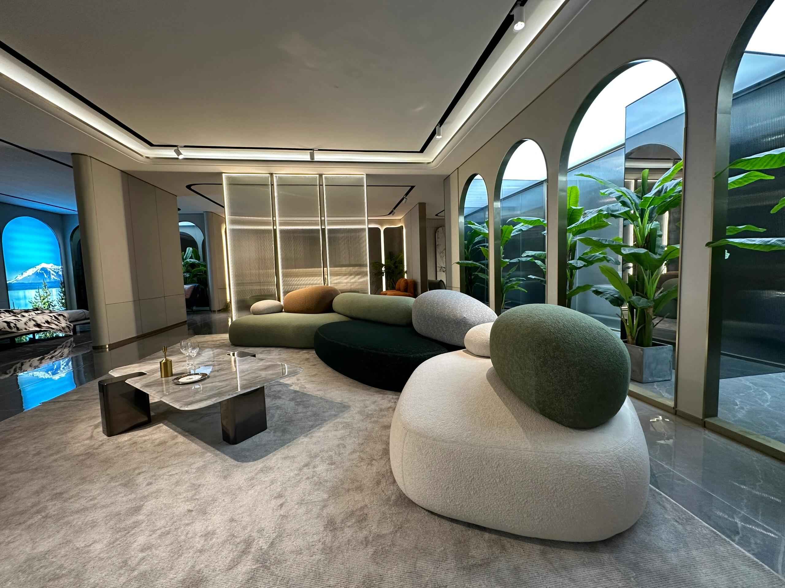 Infinite Creativity: Flexible Modular System of Pebble Sofas