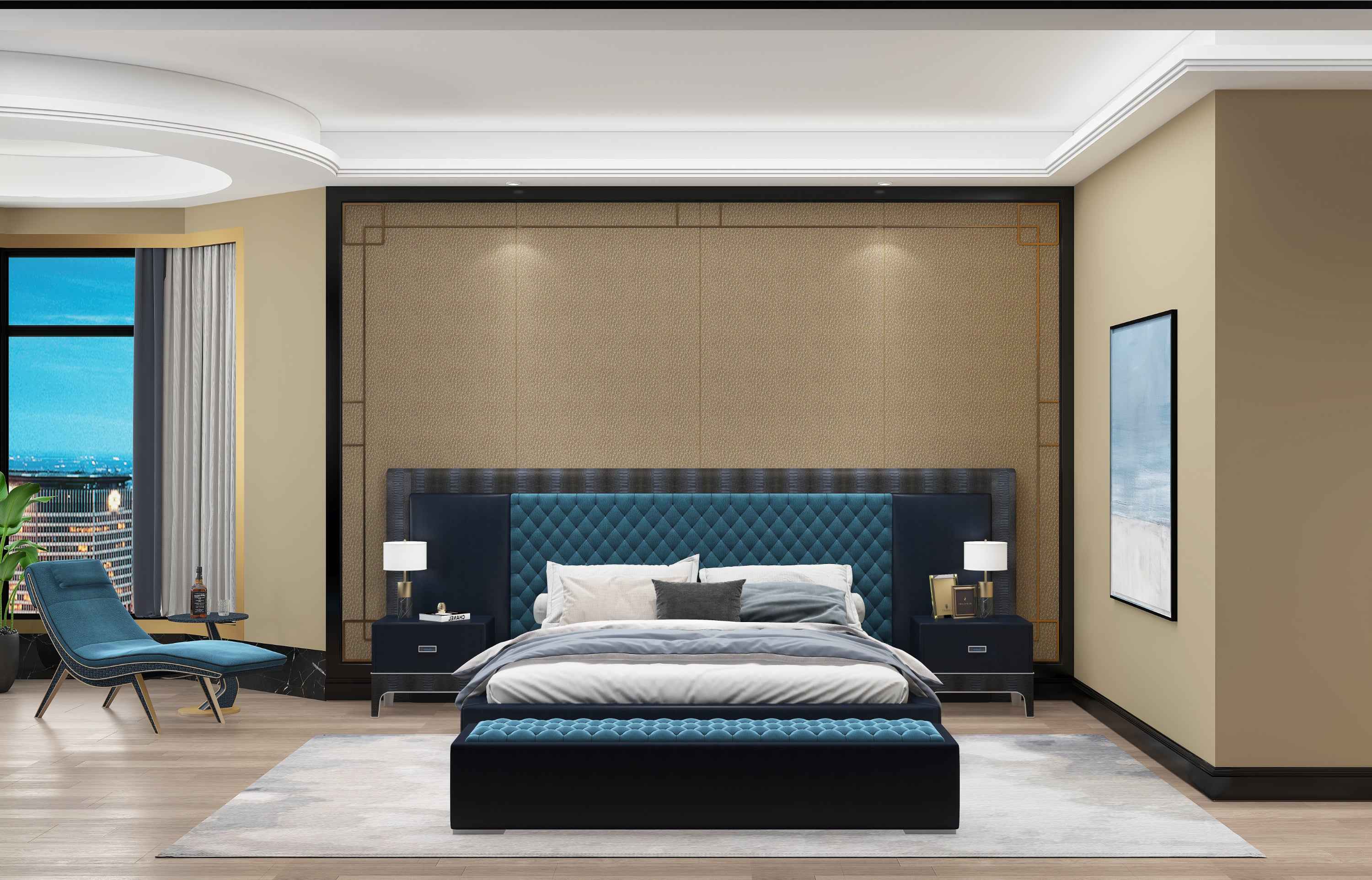 APT-563B Bed stool Bedside bench