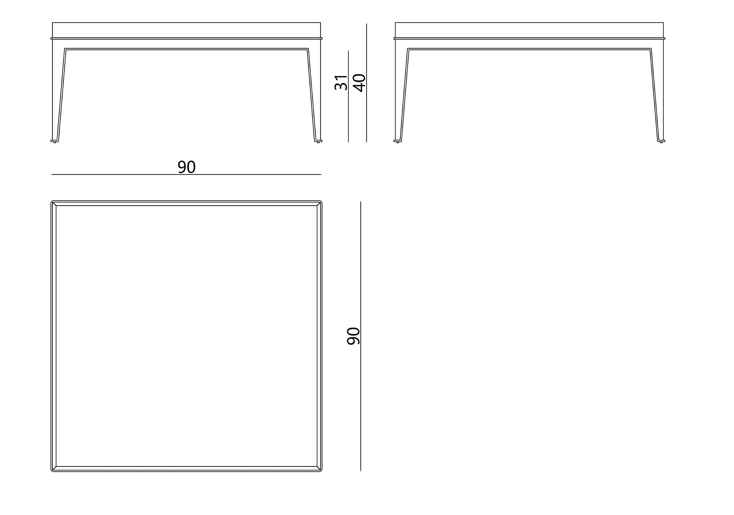 APTC-2991 Square table Coffee Table Tea table - Chiuchiufurniture