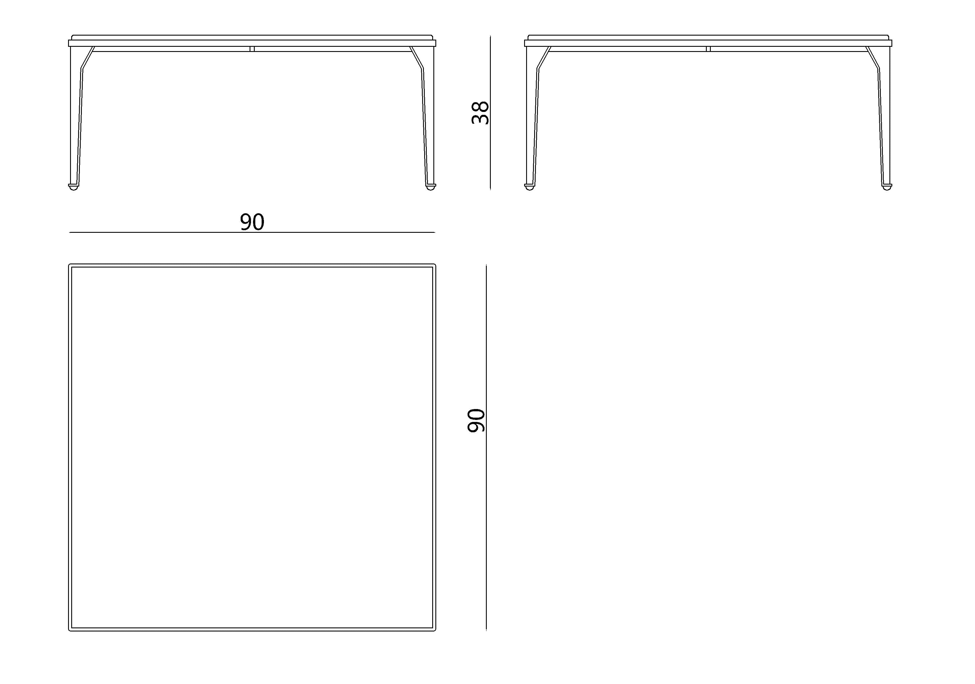 APTC-3037 Square table - Chiuchiufurniture