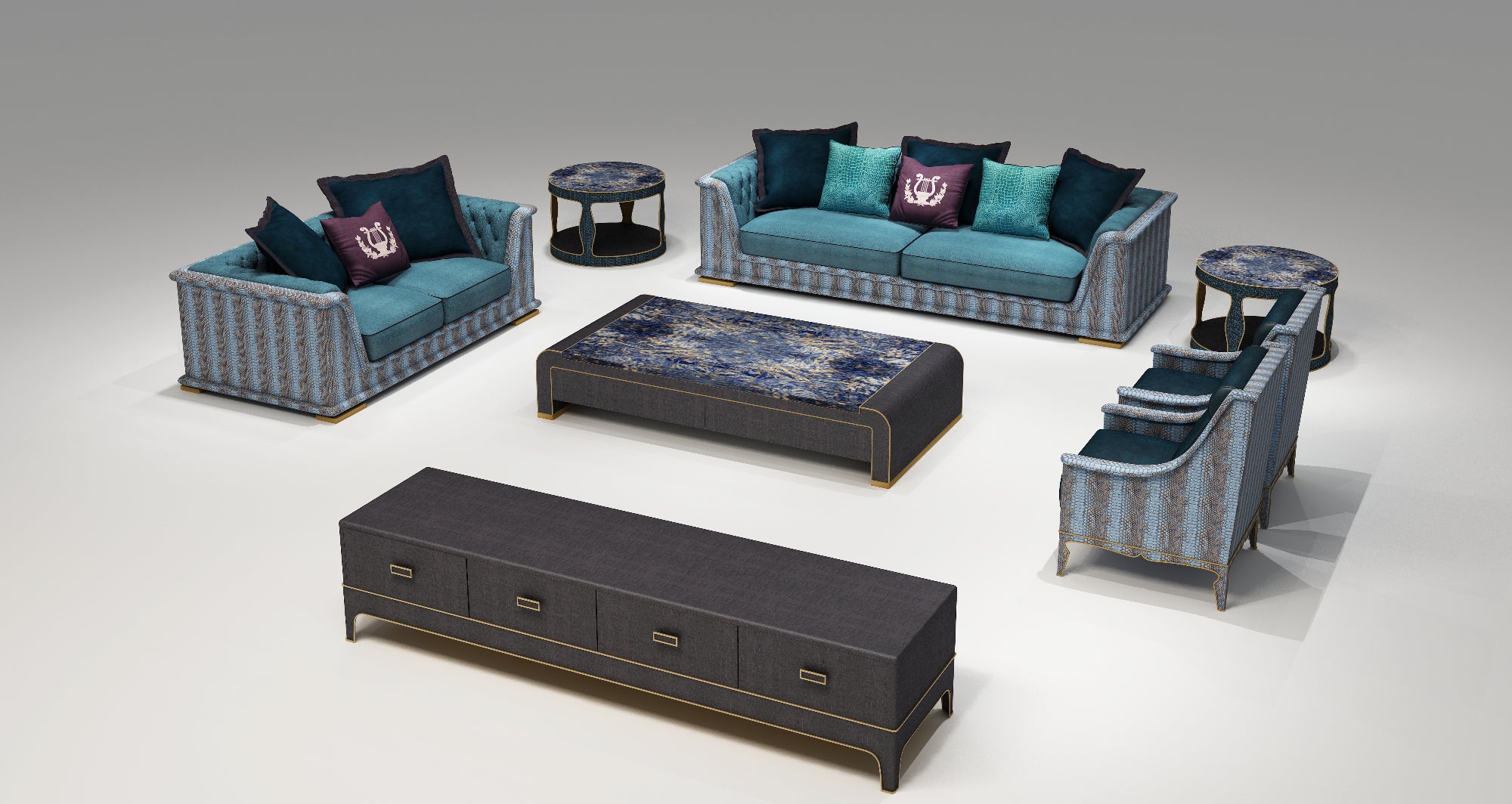 APTC-223 Small round table Coffee Table Tea table - Chiuchiufurniture