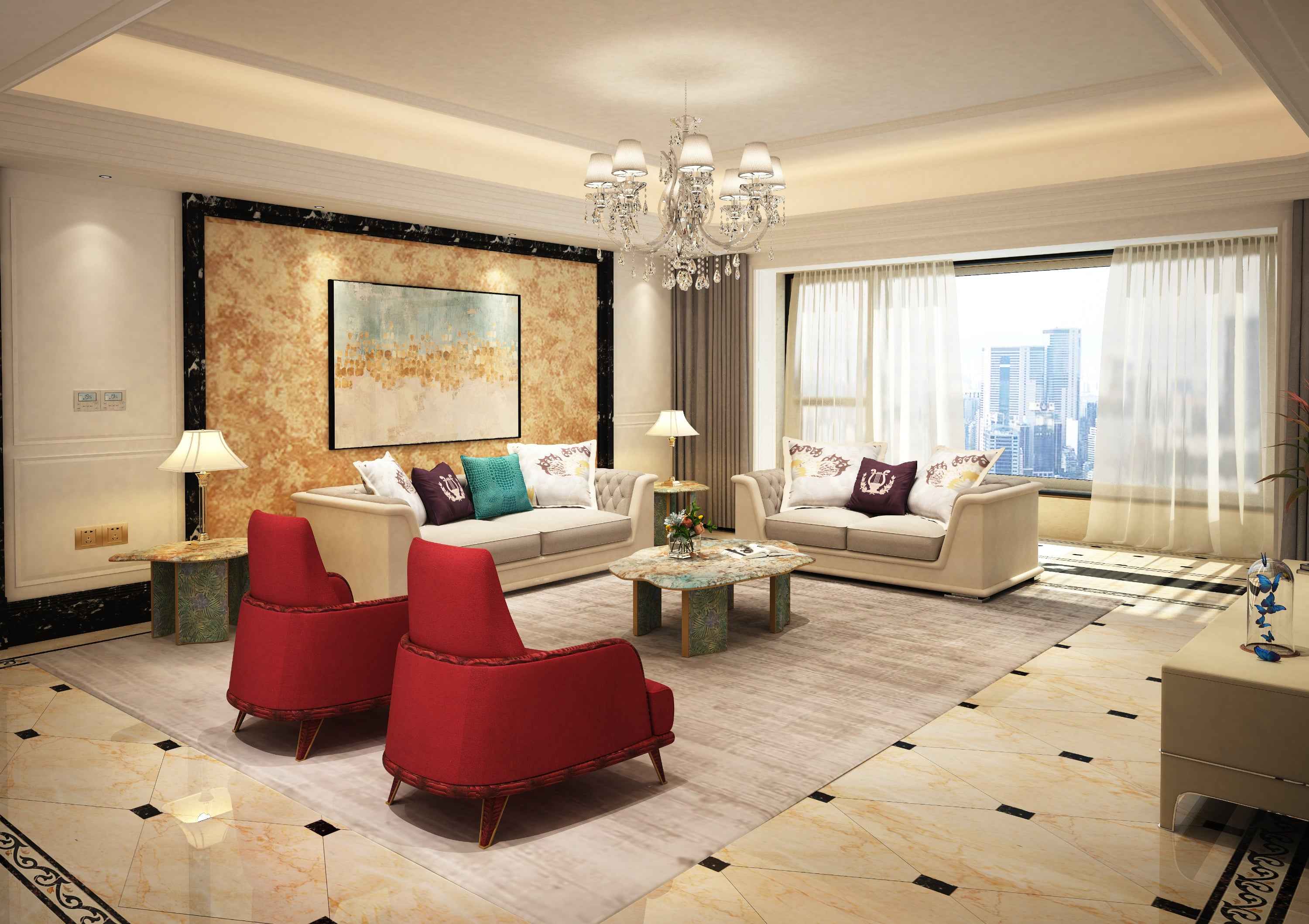 APTC-2597 Lrregular coffee table