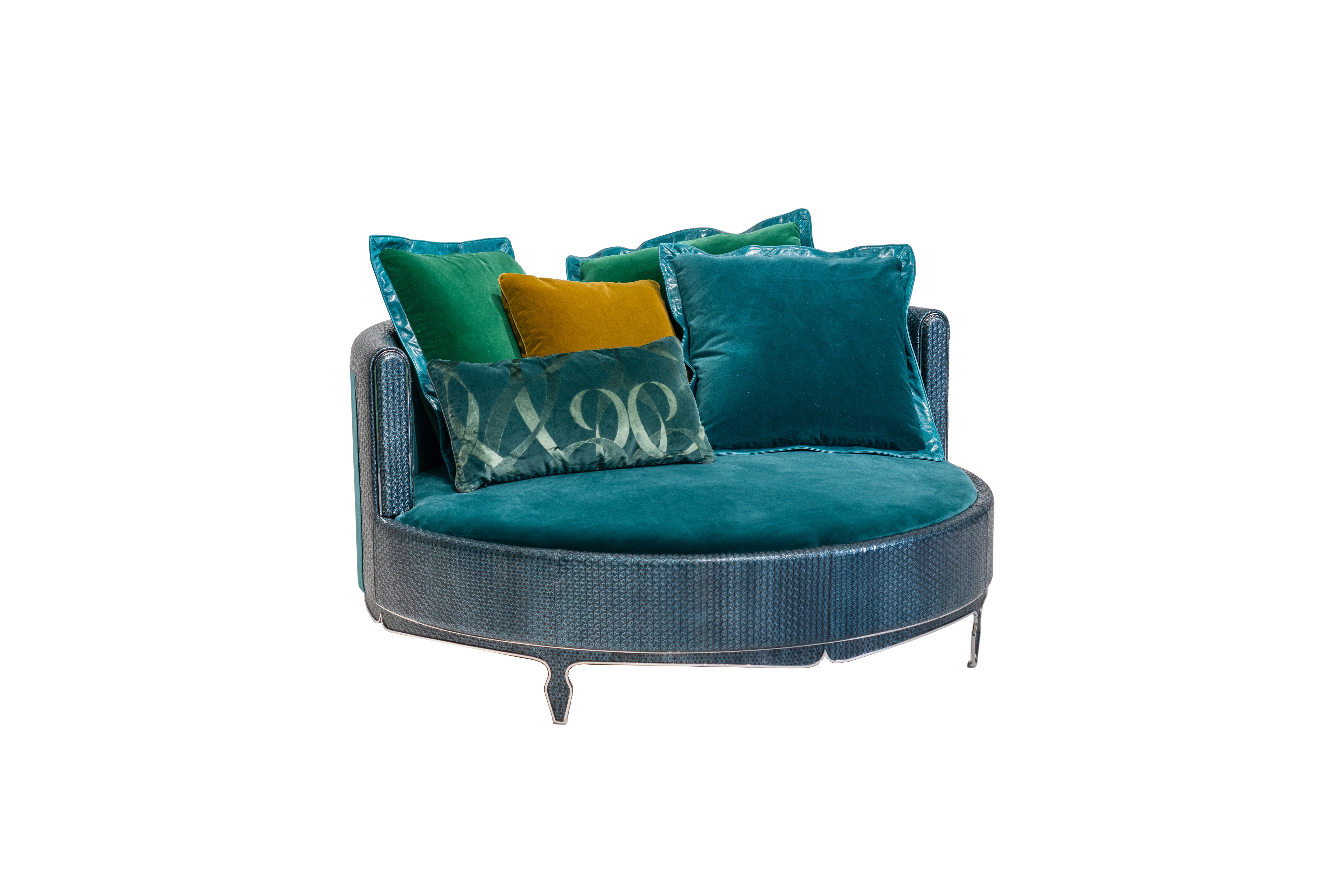 APTS-2258 Round Toffee Sofa - Stylish and Comfortable Living Room Furniture - Chiuchiufurniture