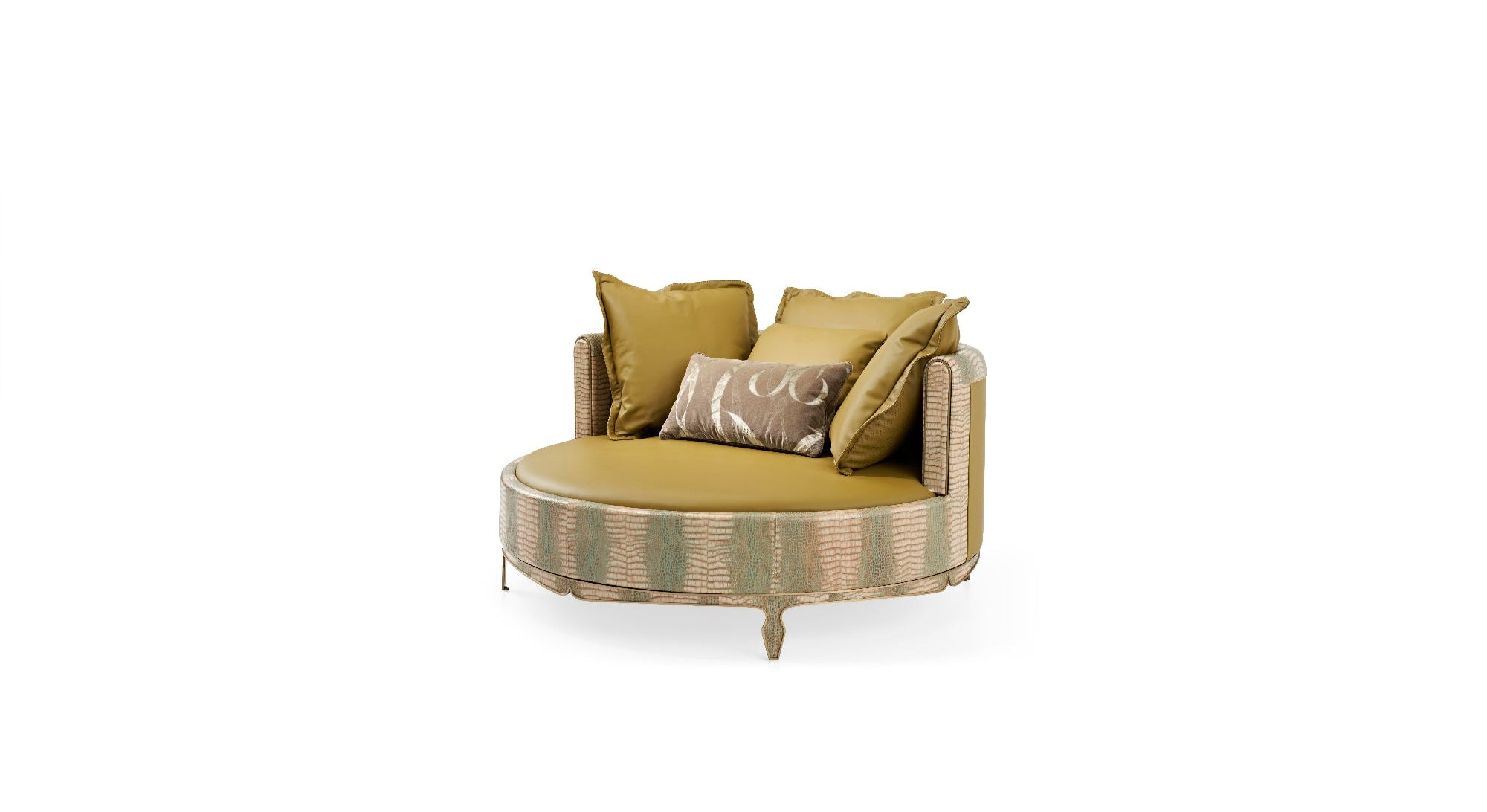 APTS-2258 Round Toffee Sofa - Stylish and Comfortable Living Room Furniture - Chiuchiufurniture