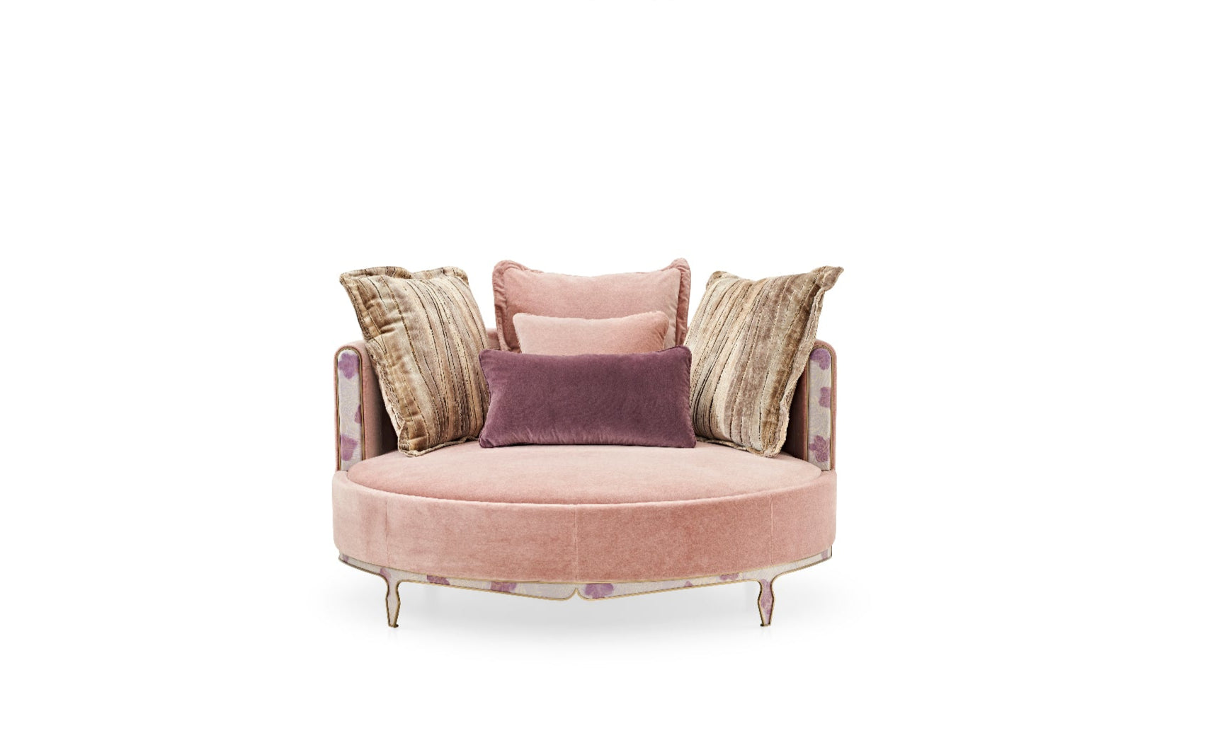 APTS-2258 Round Toffee Sofa - Stylish and Comfortable Living Room Furniture - Chiuchiufurniture