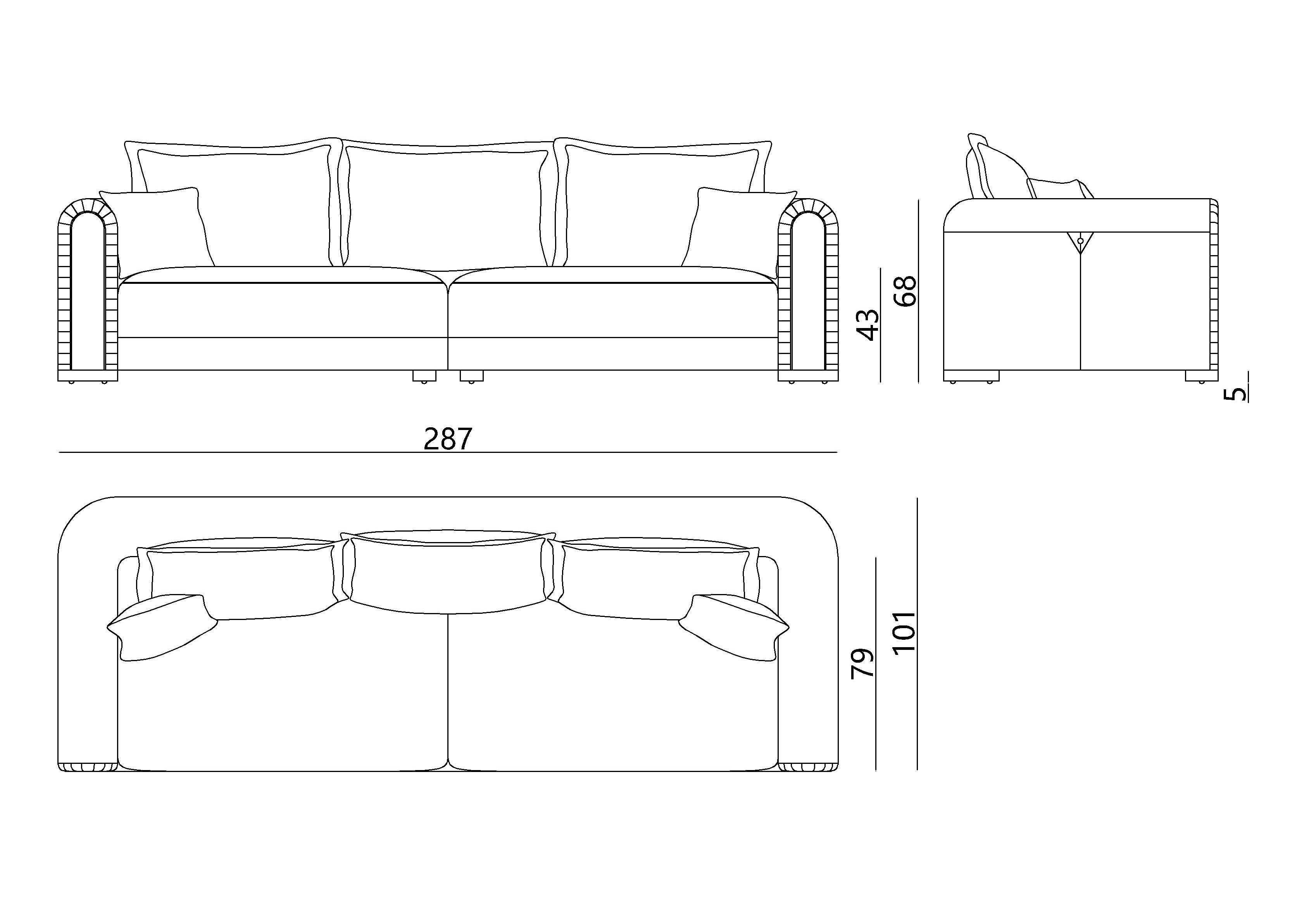 APTS-3139 Sofa Modern Comfort Stylish Design - Chiuchiufurniture