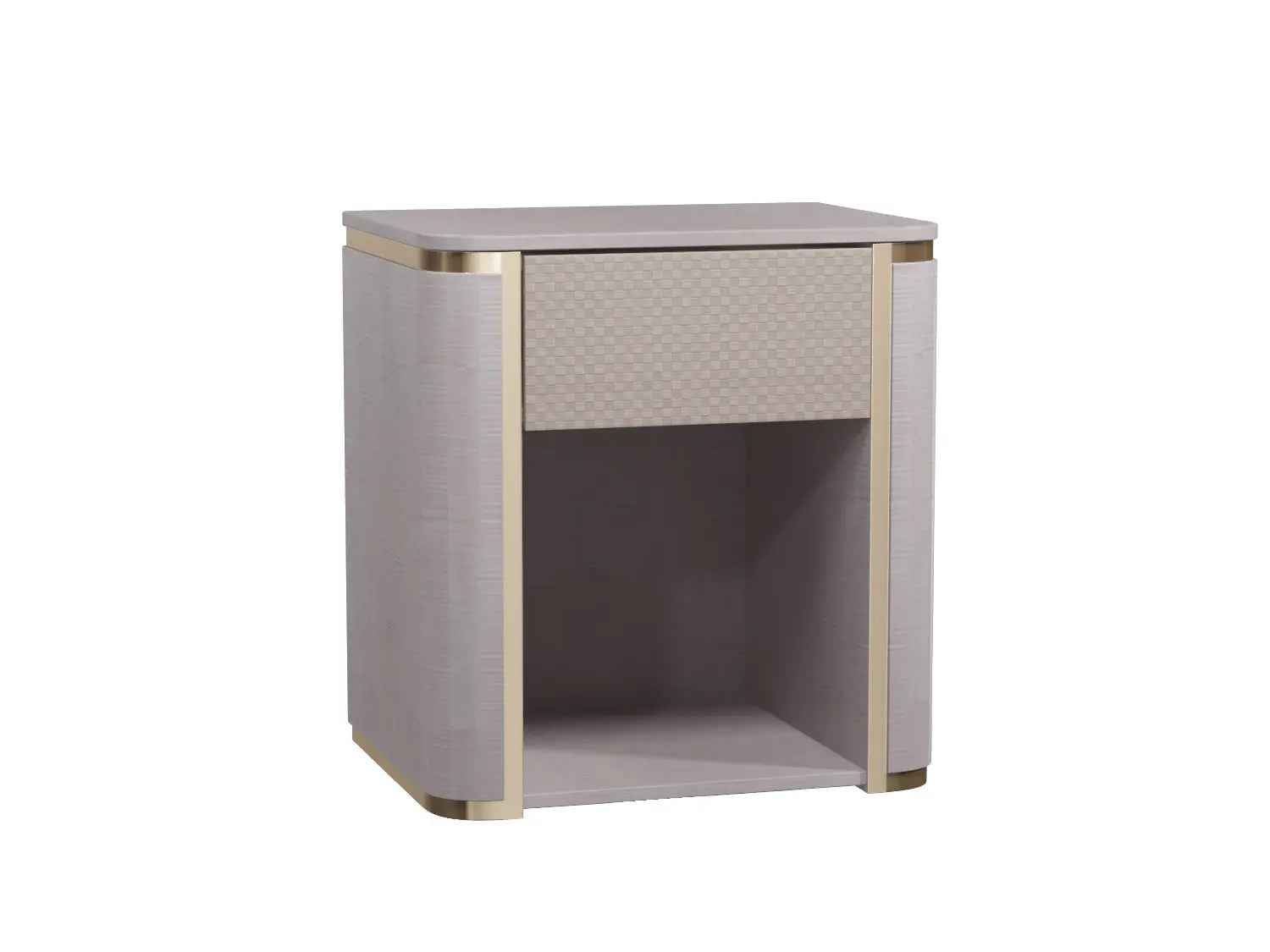 Bedroom Bedside Table With Drawer Modern Nightstand W009B11 Fendi style bedside table