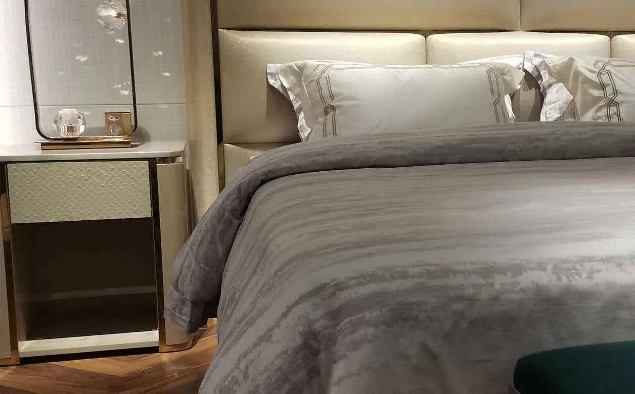 Bedroom Bedside Table With Drawer Modern Nightstand W009B11 Fendi style bedside table