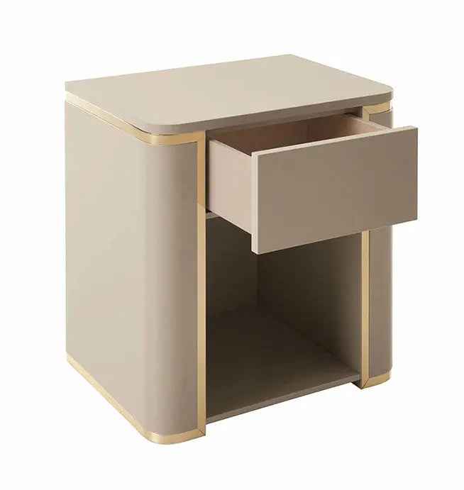 Bedroom Bedside Table With Drawer Modern Nightstand W009B11 Fendi style bedside table