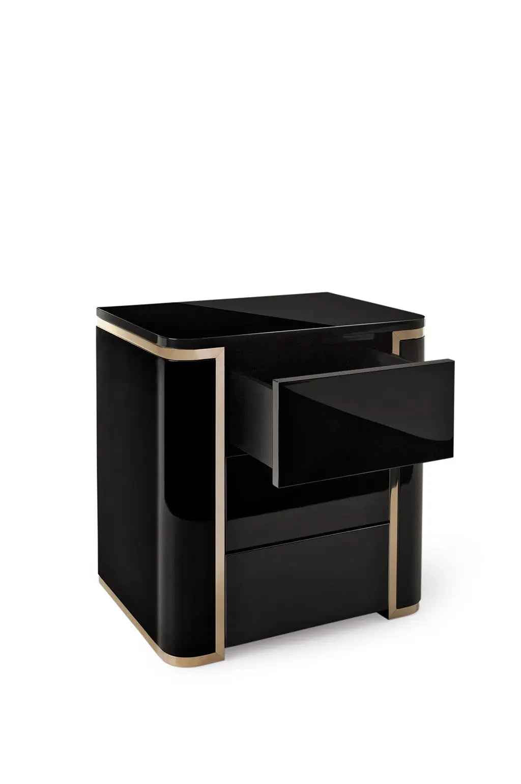 Bedroom Bedside Table With Drawer Modern Nightstand W009B11 Fendi style bedside table