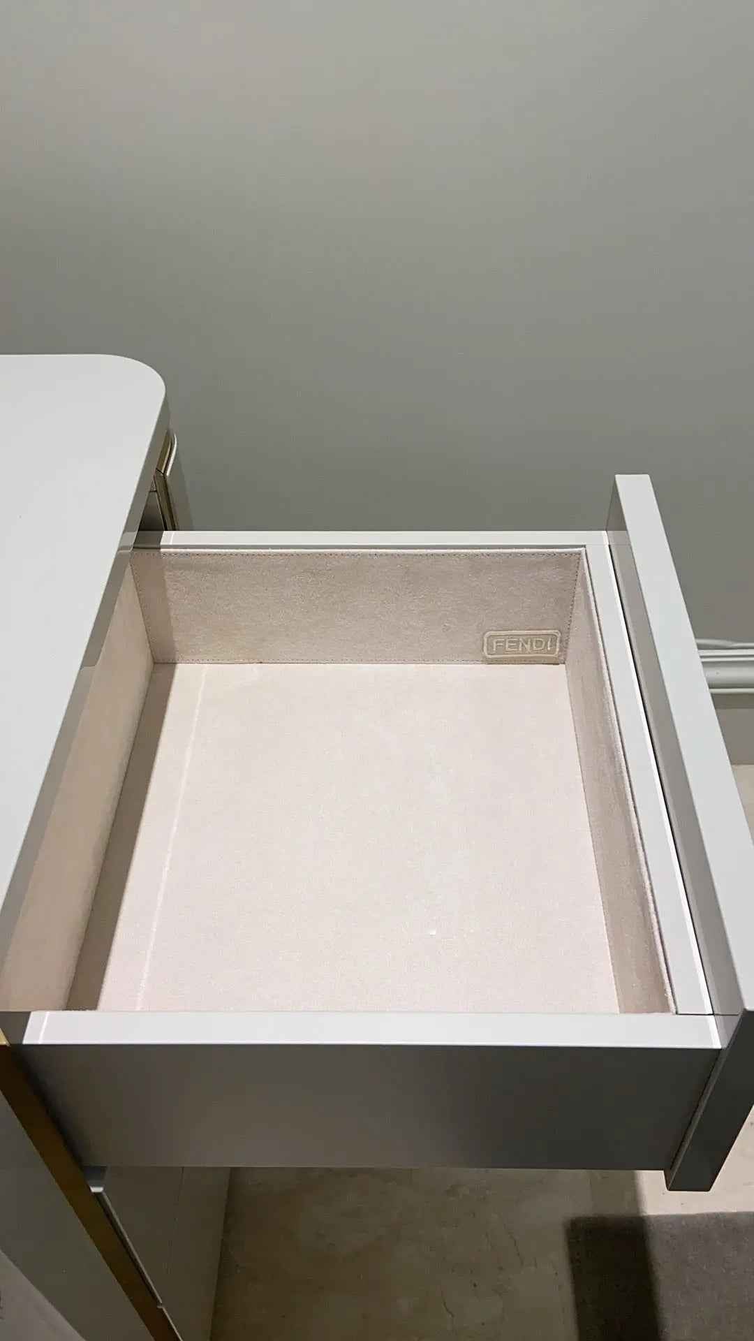 Bedroom Bedside Table With Drawer Modern Nightstand W009B11 Fendi style bedside table