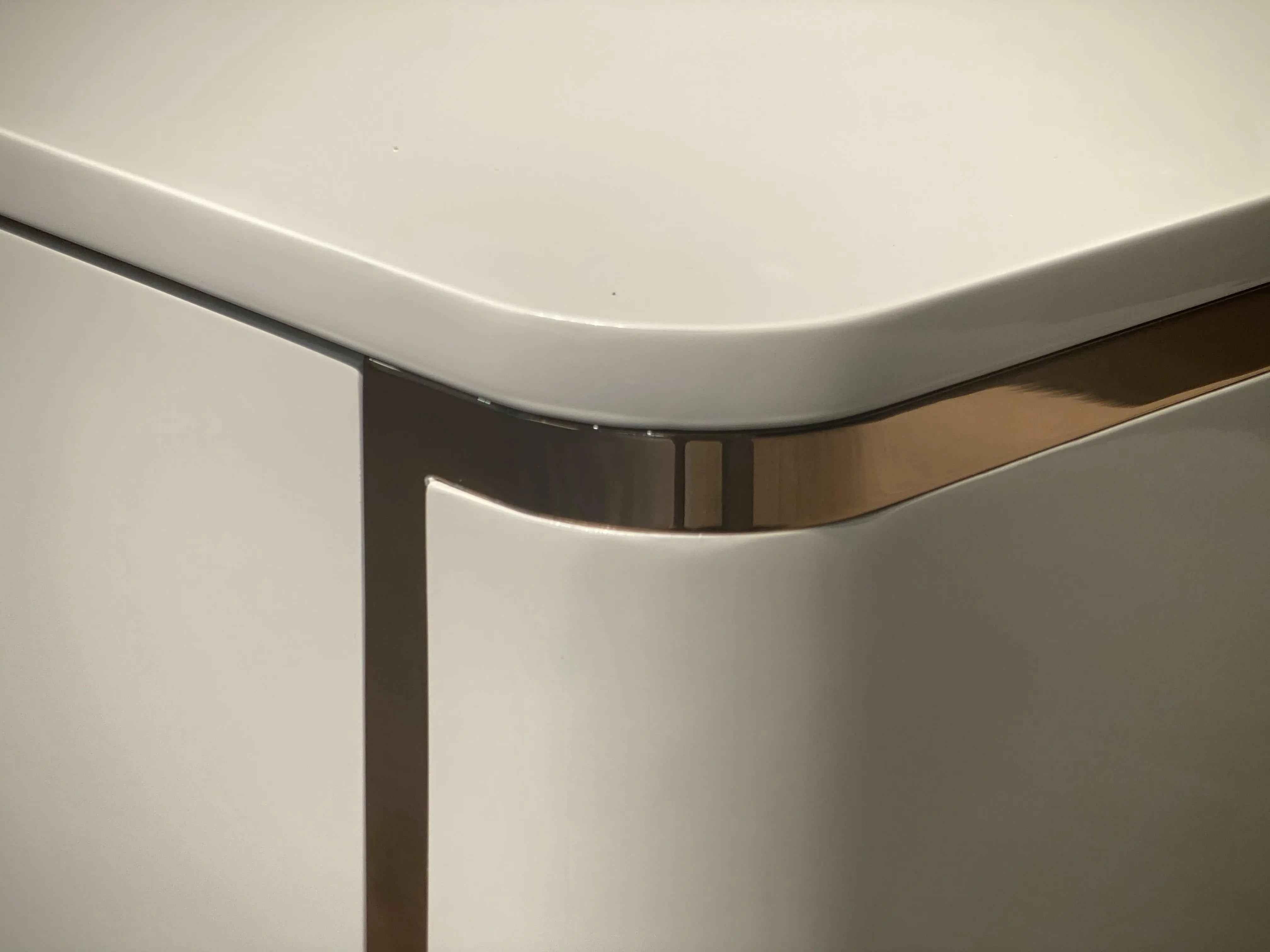 Bedroom Bedside Table With Drawer Modern Nightstand W009B11 Fendi style bedside table