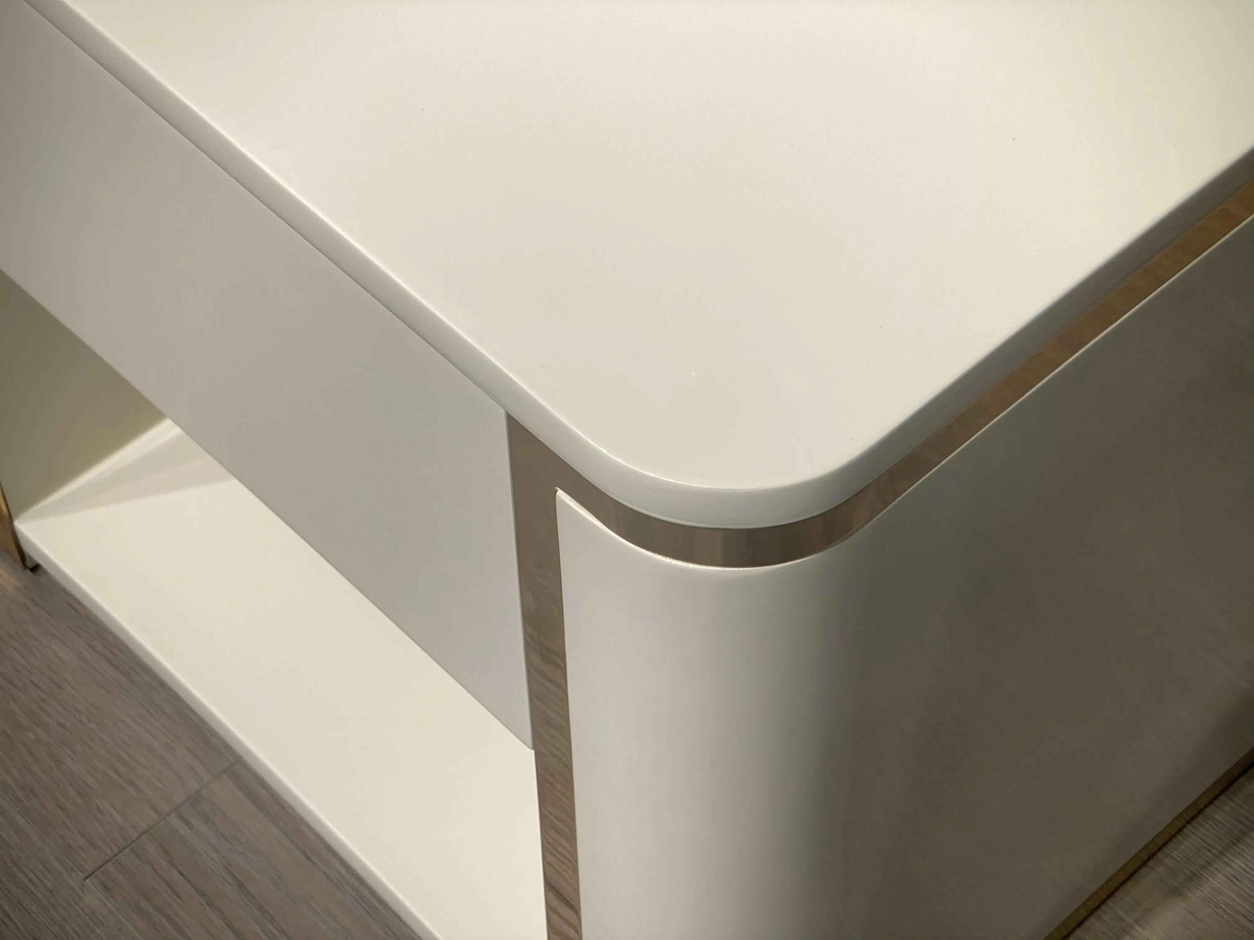 Bedroom Bedside Table With Drawer Modern Nightstand W009B11 Fendi style bedside table