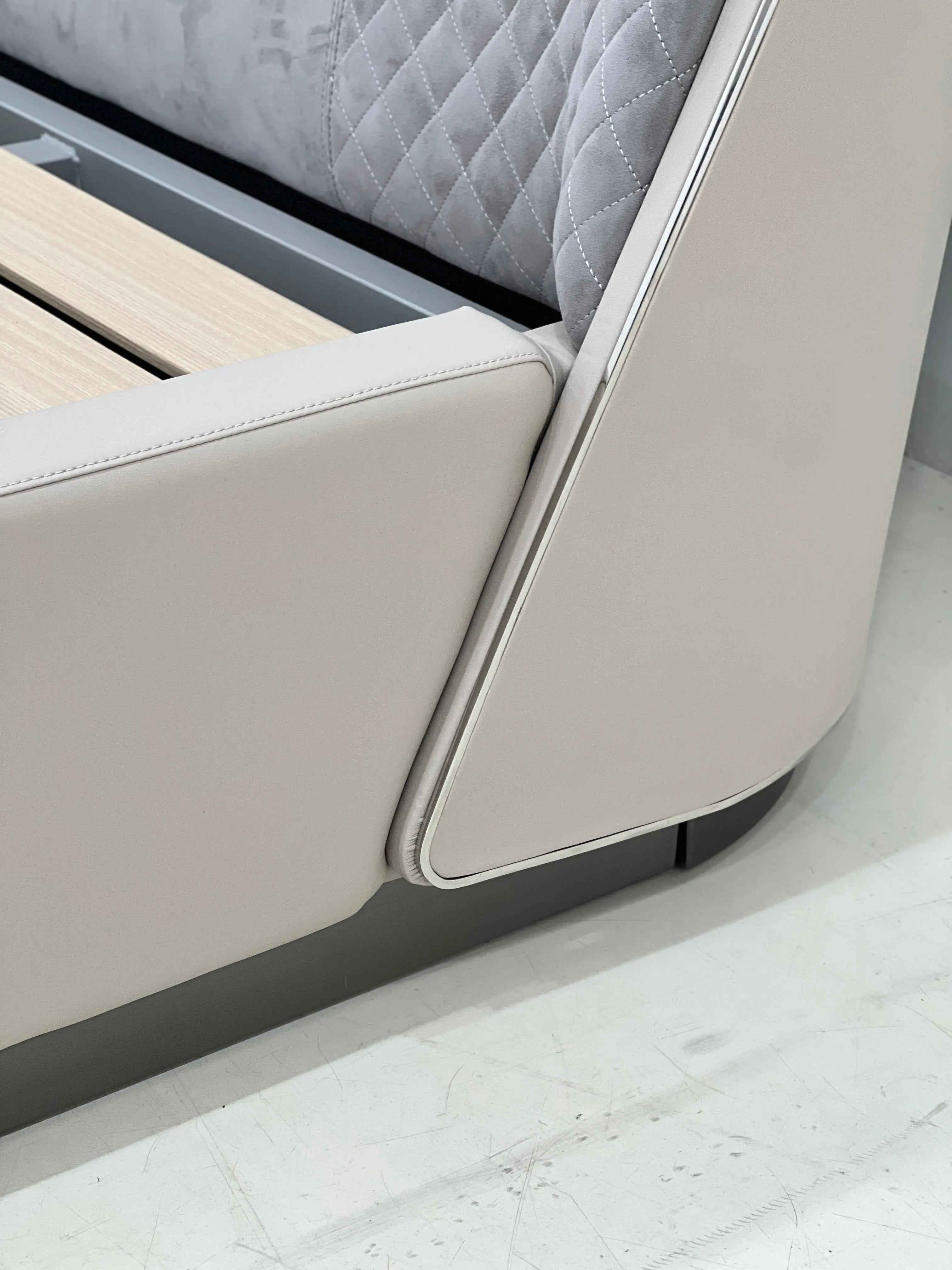 Bedroom Simple Leather Modern Design King Bed W003B10 Bentley Bed