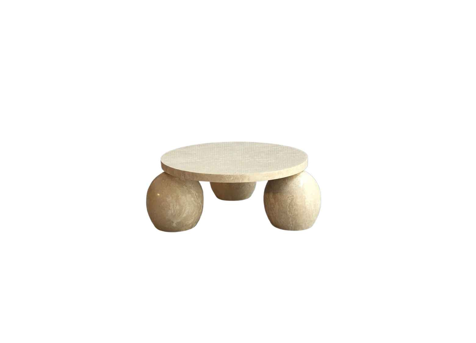 CJ-333 Stone Ball Round Coffee Table