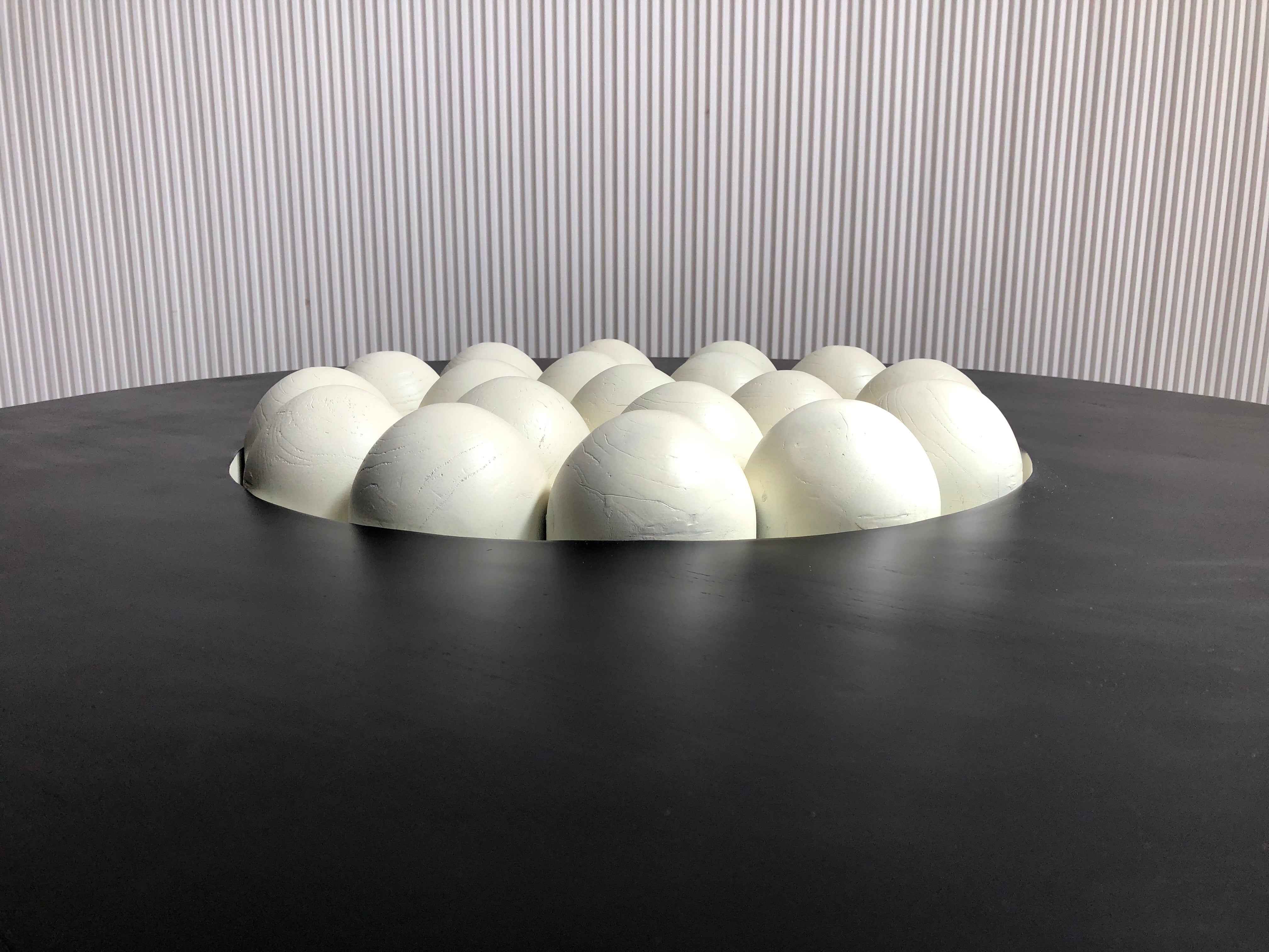 CJ-426 Marble solid wood round coffee table