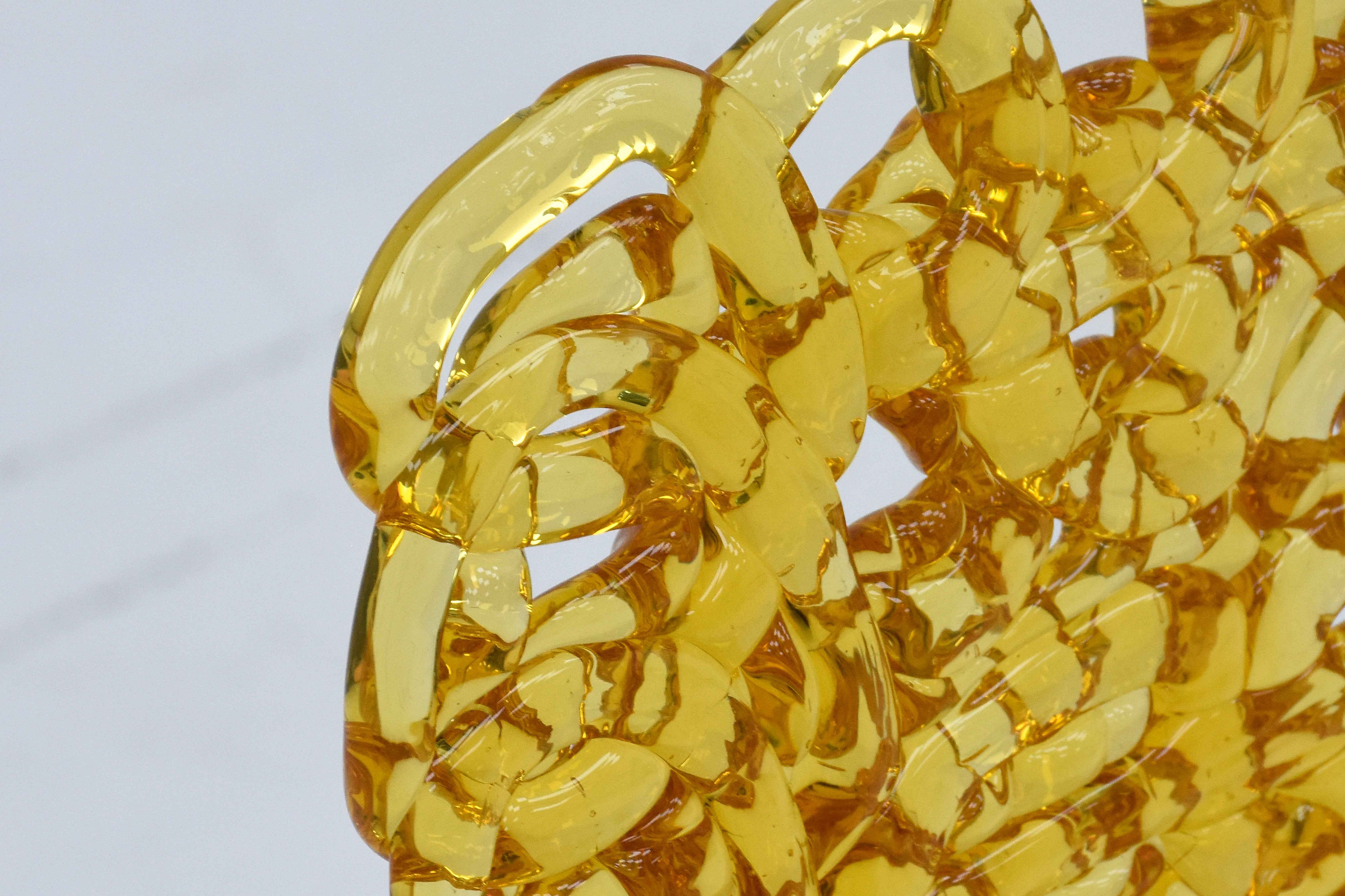 CY-371-1 Amber Fibre Optic Chair