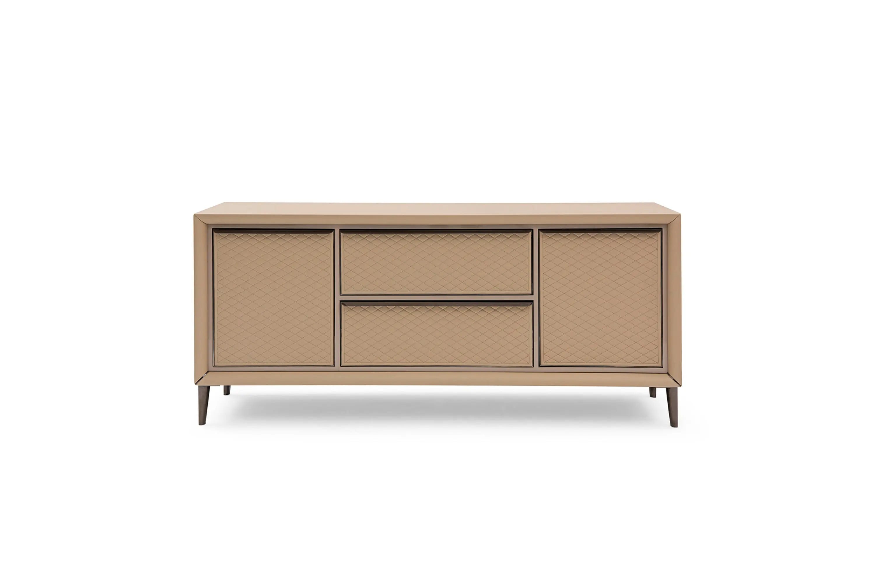 Chic Diamond Pattern TV Cabinet - Elevate Your Entertainment Space W008H12B Bentley TV Cabinet,sideboard W