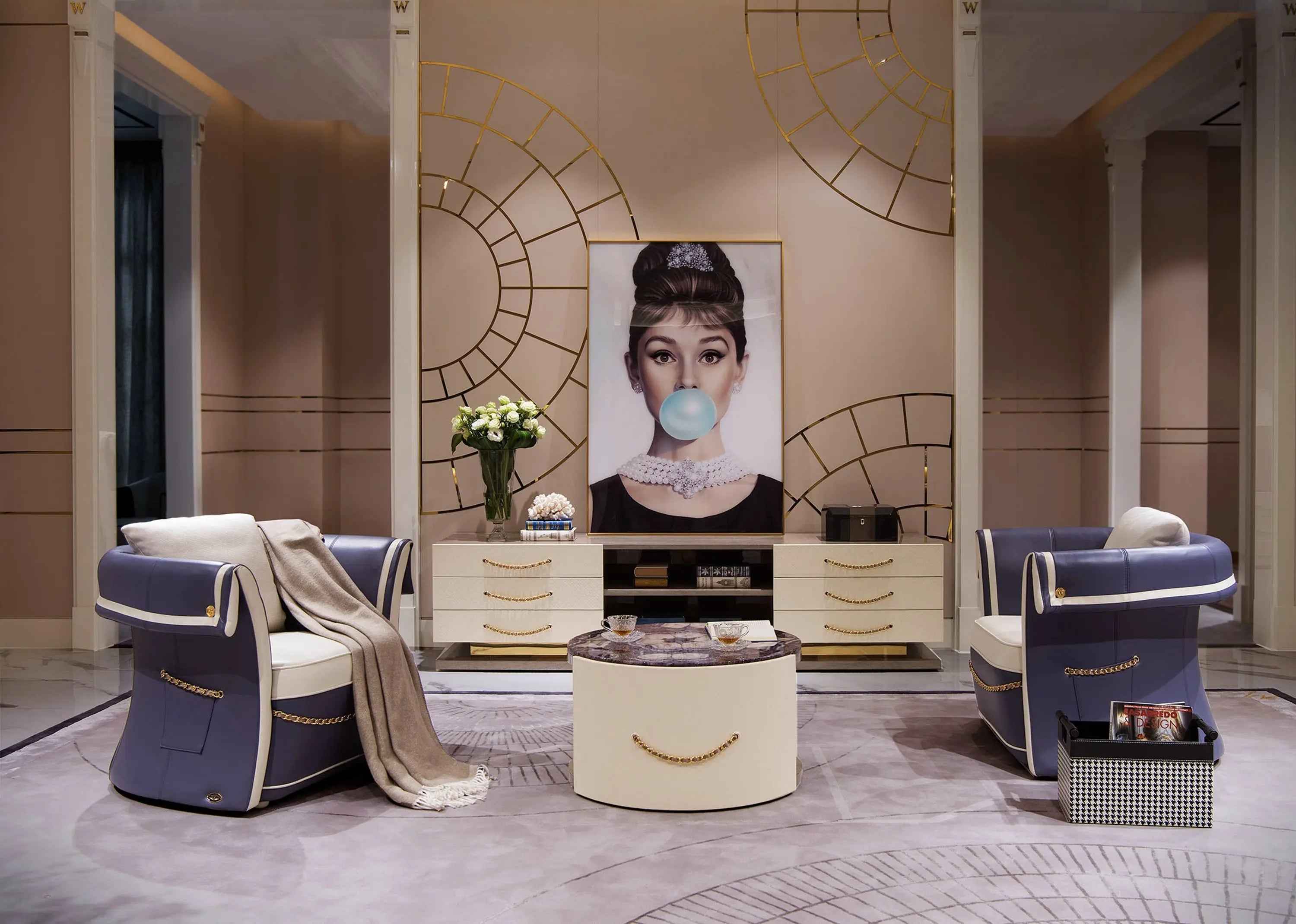 Classic light luxury style Bentley W005H2 Coffee Table Tea table Coner table