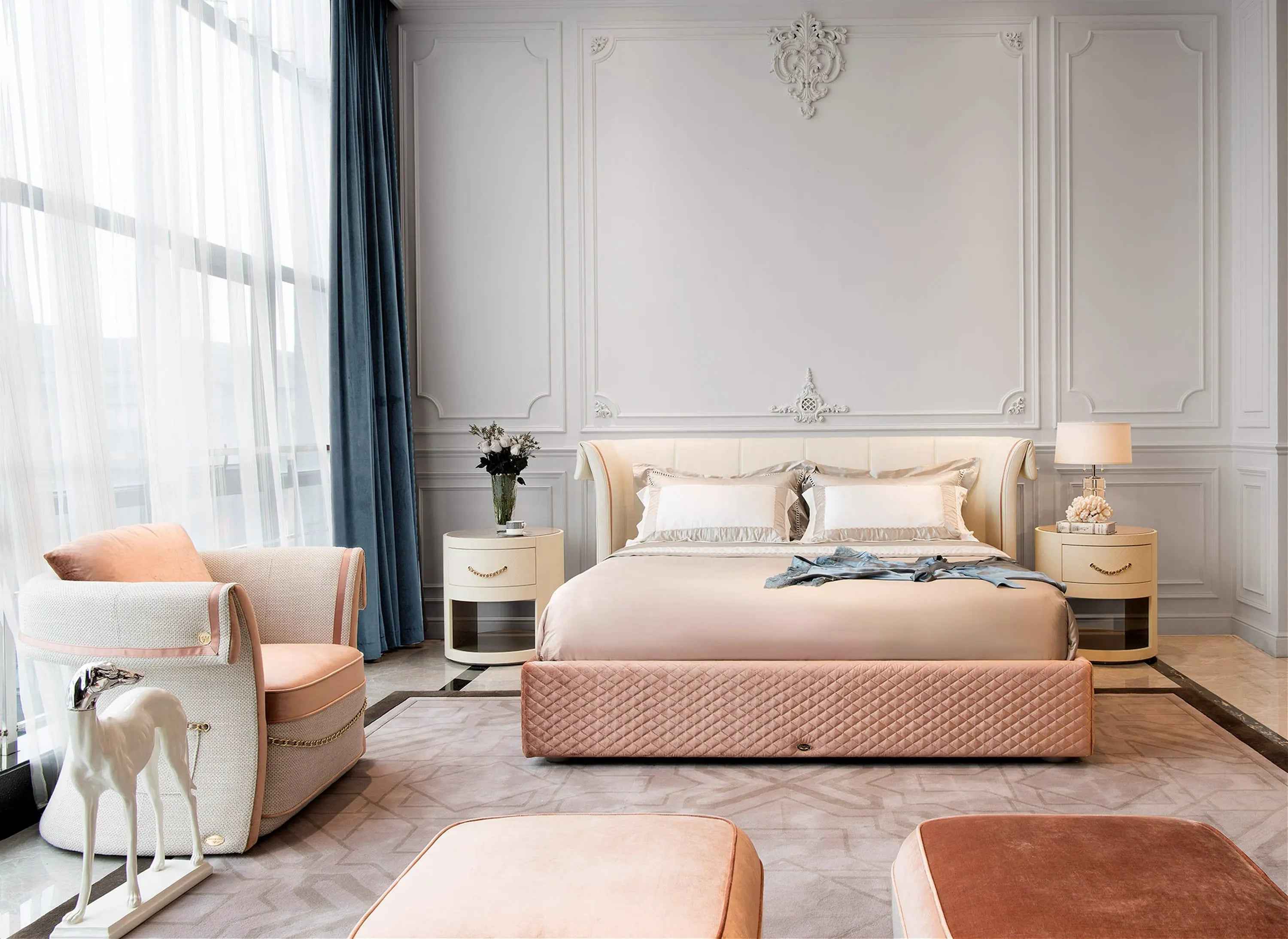 Classic light luxury style Bentley W005H6 Coffee Table Tea table Coner table