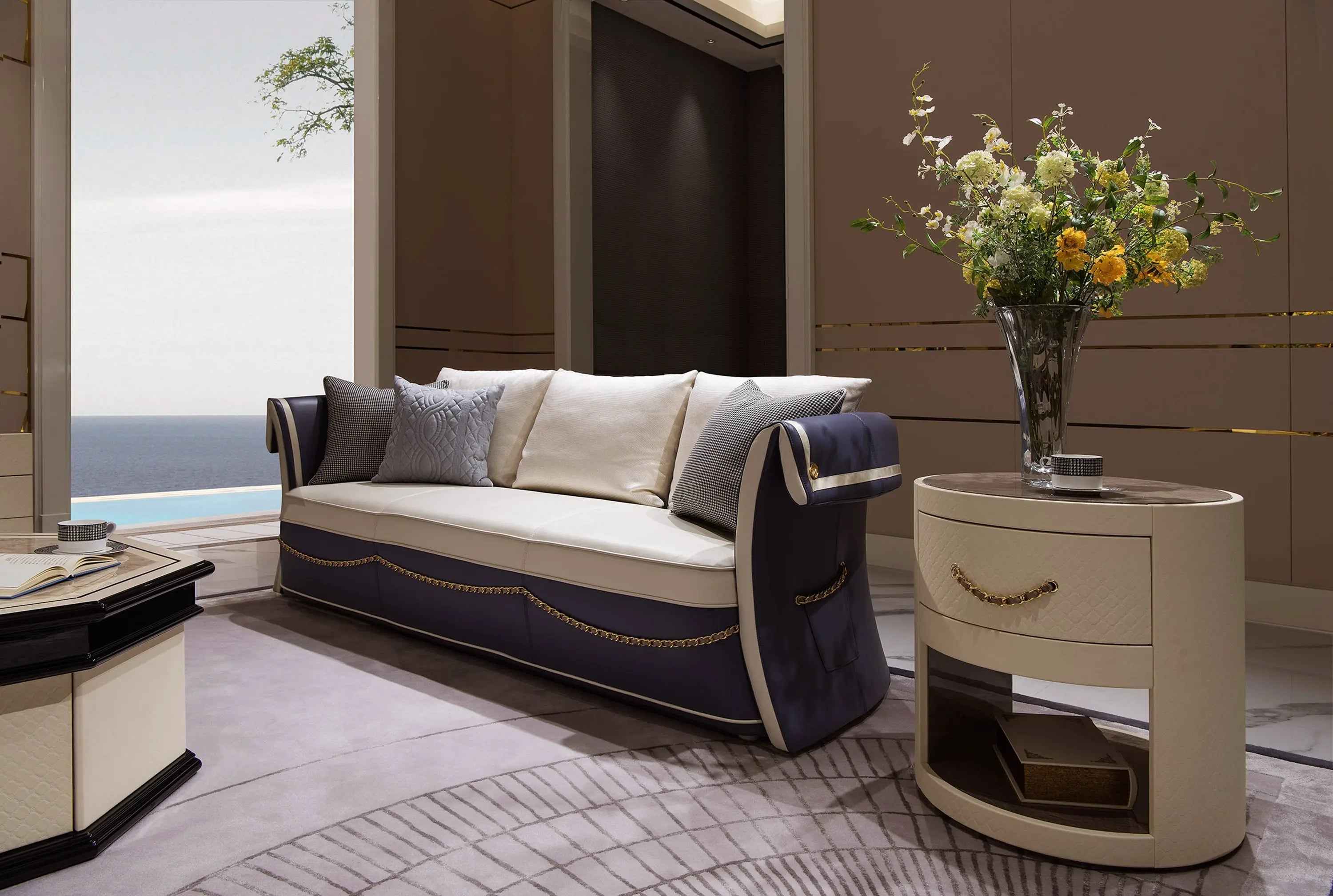 Classic light luxury style Bentley W005H6 Coffee Table Tea table Coner table