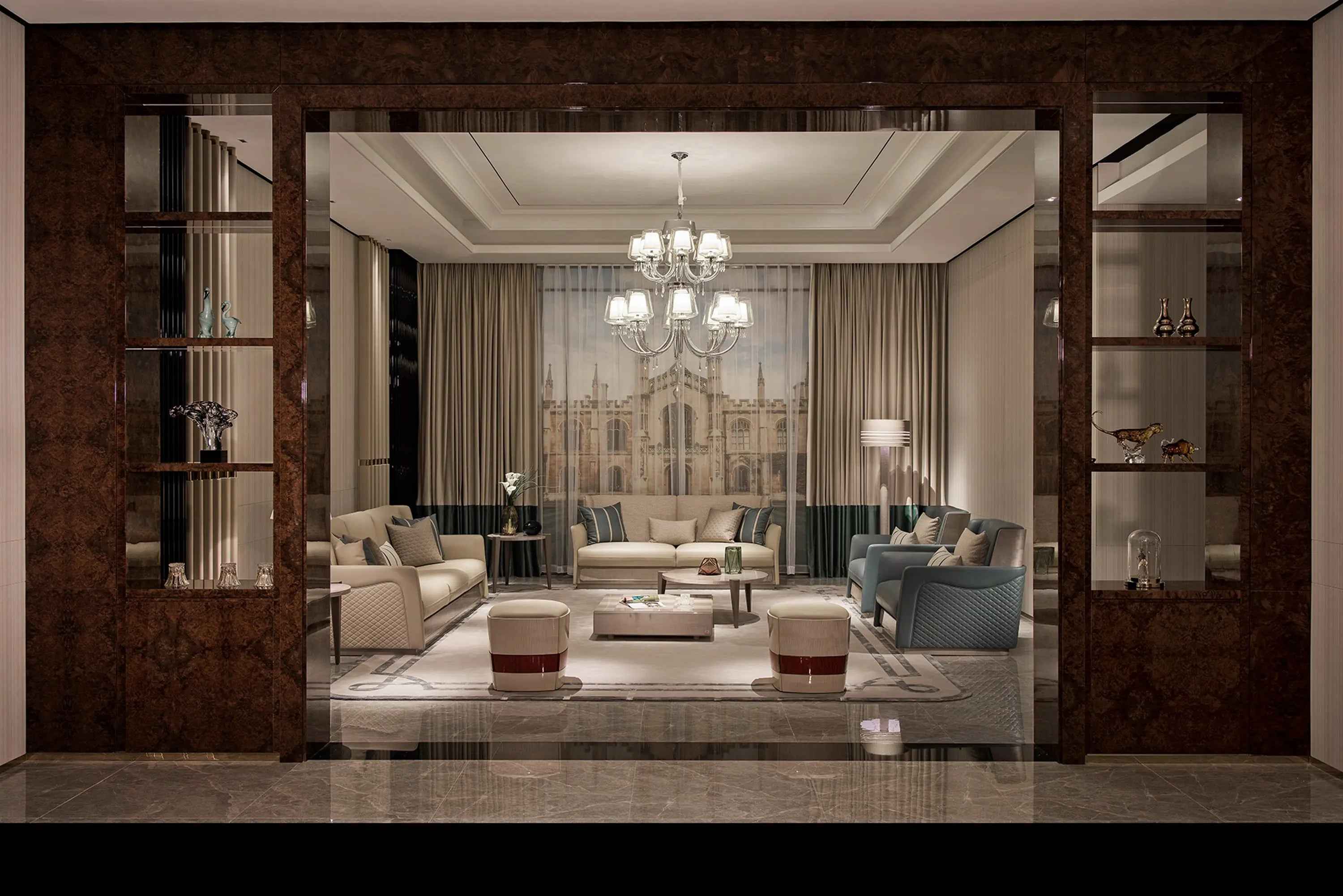 Classic light luxury style Bentley W009H1-1 W009H2-2 Coffee Table Tea table Coner table