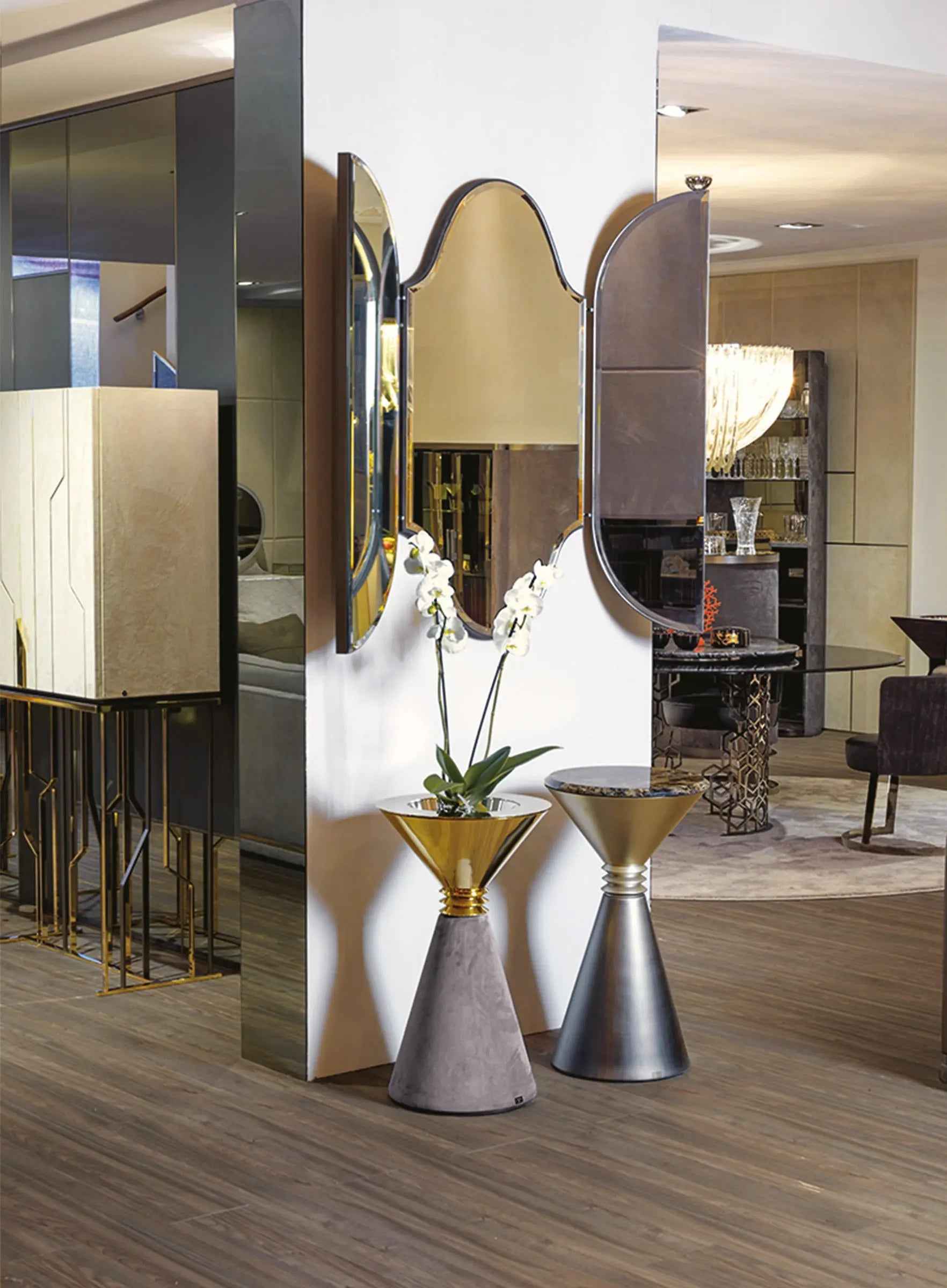 Classic light luxury style W002H6B W002H6C Longhi style Angie Coffee Table Tea table Coner table