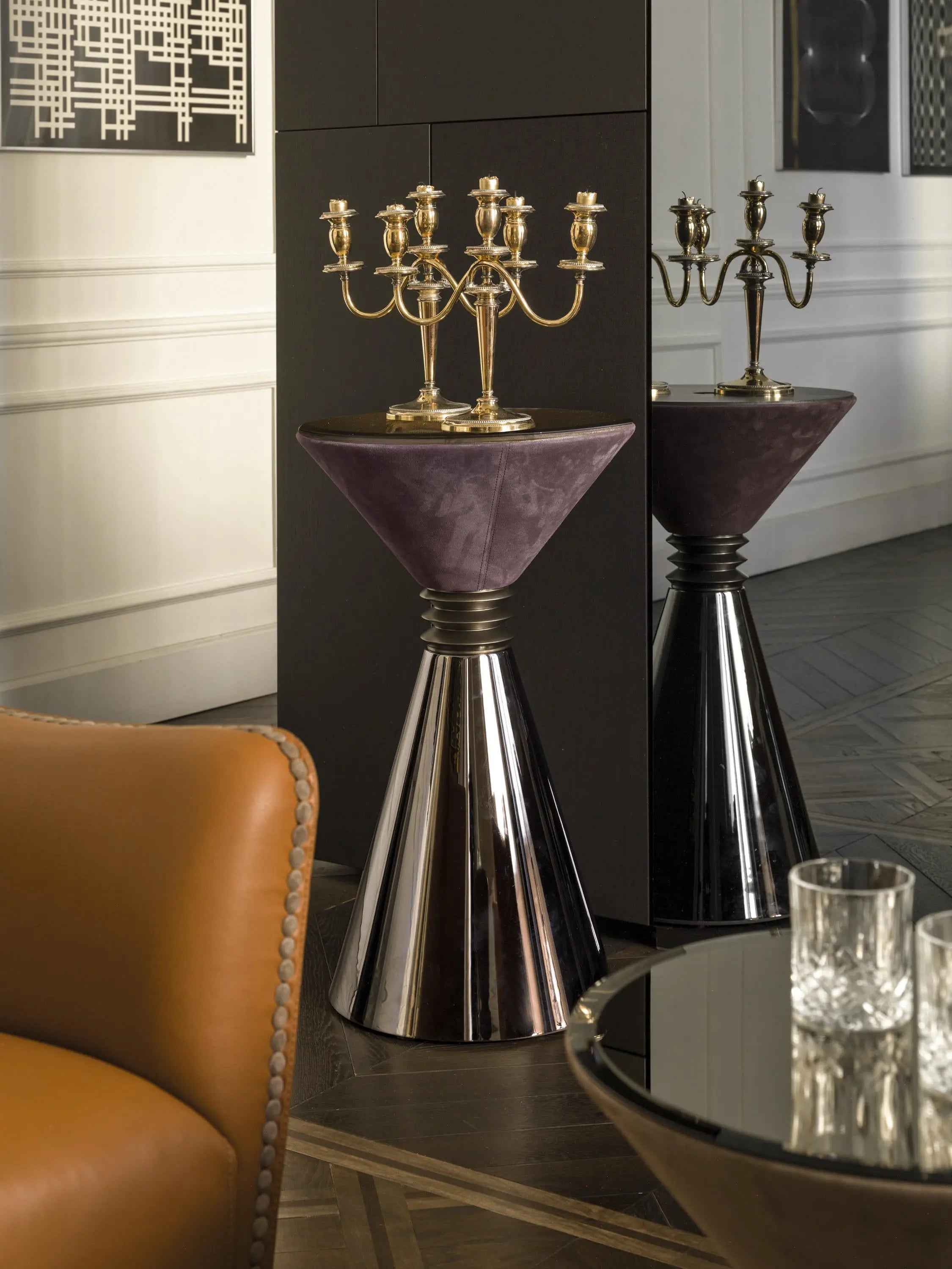 Classic light luxury style W002H6B W002H6C Longhi style Angie Coffee Table Tea table Coner table