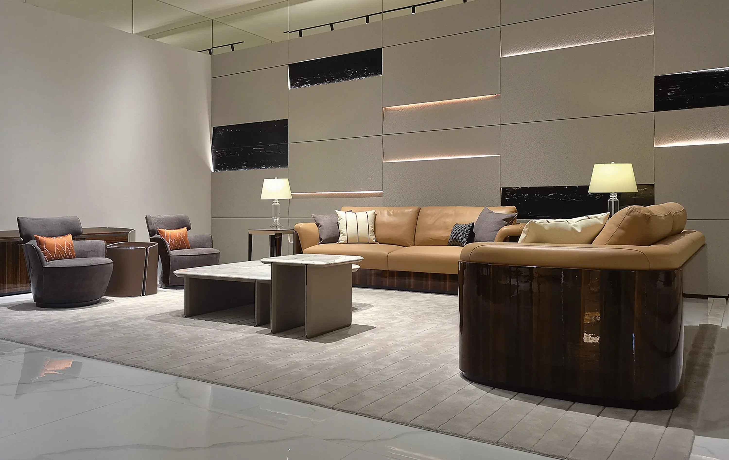 Classic light luxury style W003H1B Bentley style Tadley Coffee And Side Tables, Coffee Table Tea table Coner table