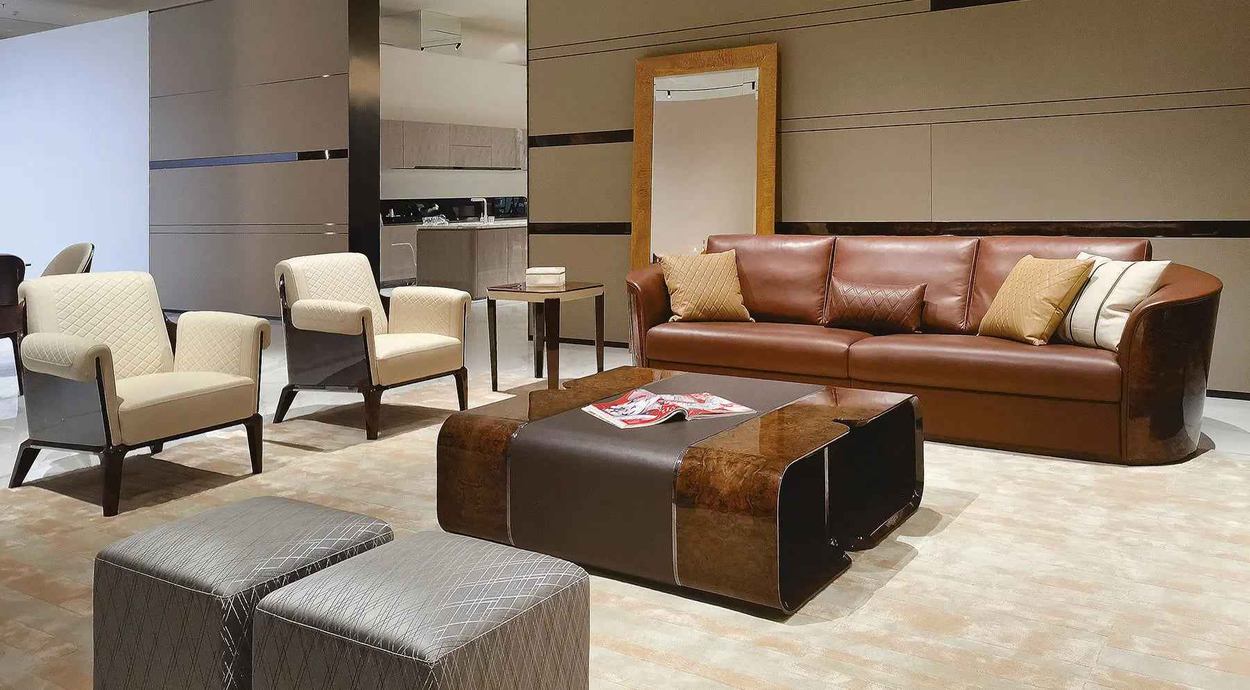 Classic light luxury style W021H1 Turri style Madison Coffee Table Tea table Coner table