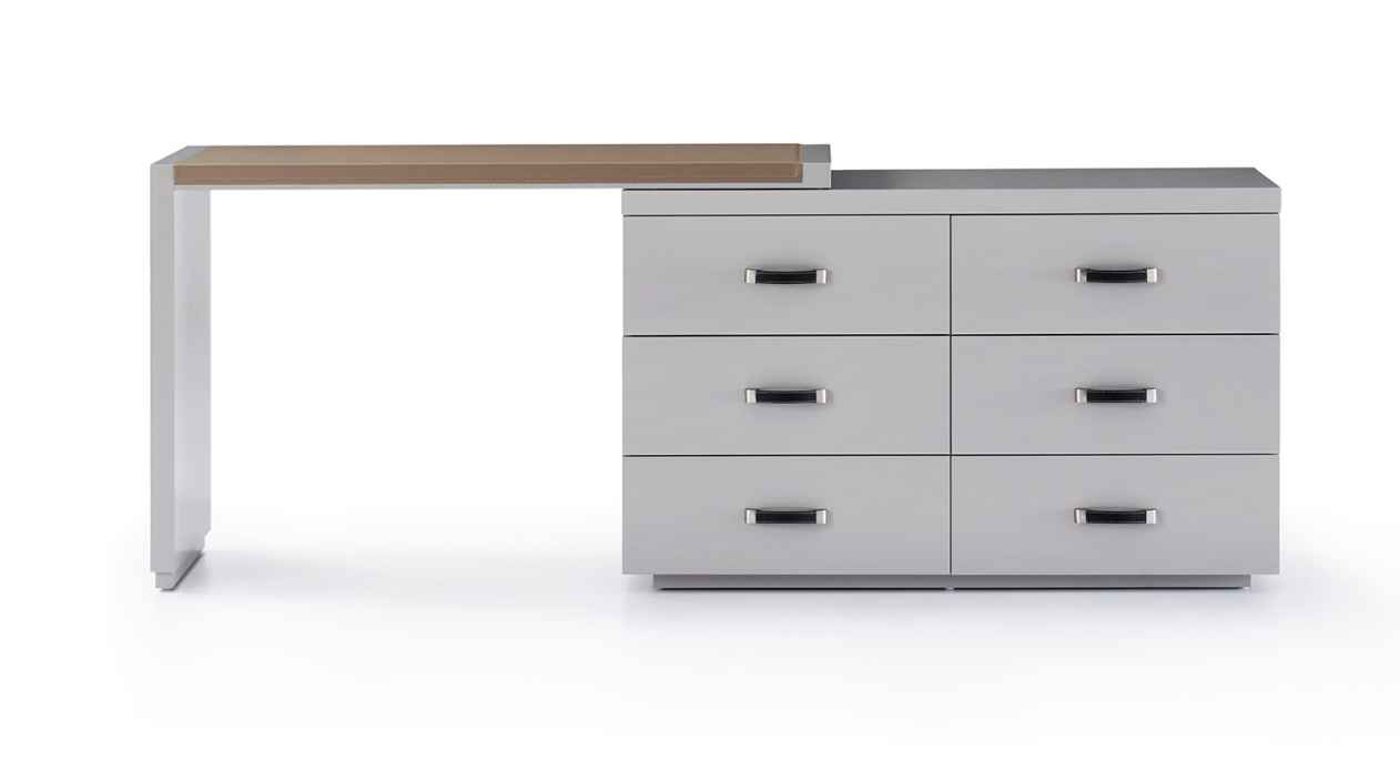 T-1020 Minimalism Bookcase desk high quality saddle leather