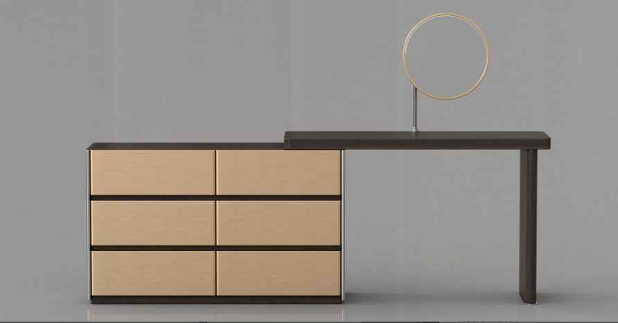 DZ-8804 Minimalism Bookcase desk E1 grade board made of eucalyptus veneer