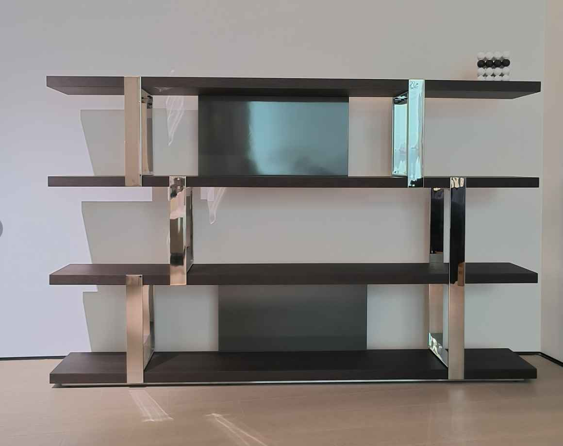 DS-2844 Minimalism Shelf E1 grade plate imported smoked veneer