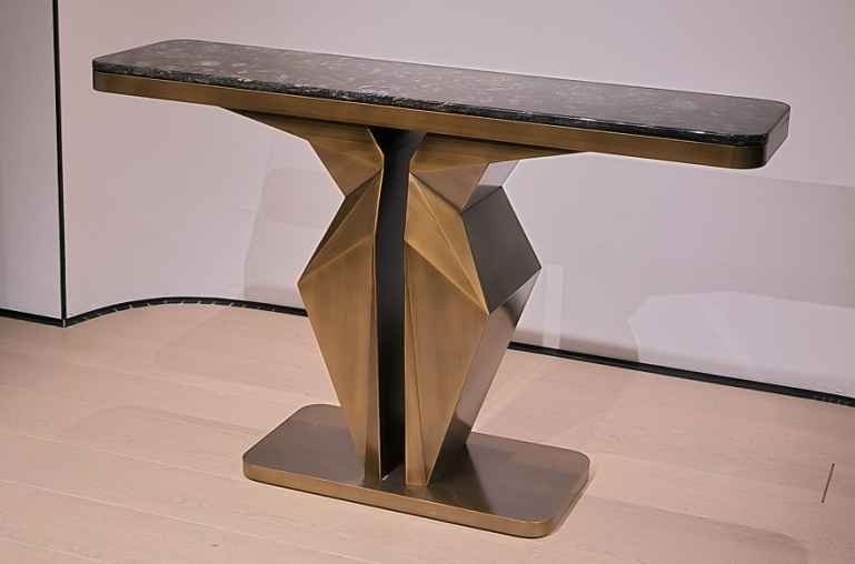 DH-2955 Minimalism Porch Stainless steel green bronze wire drawing process