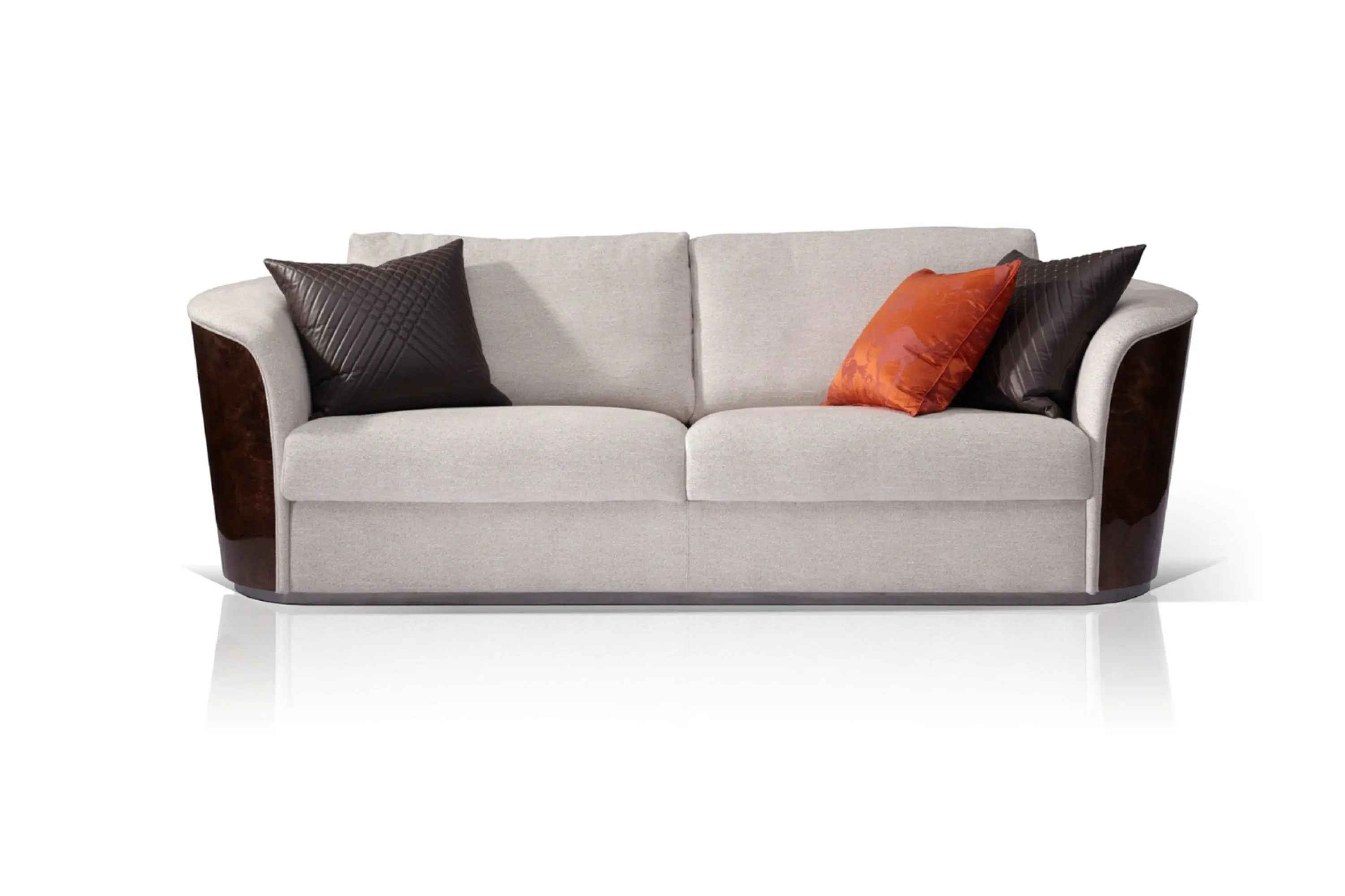 Contemporary Bentwood Bentley style Kingswood Sofa with walnut Wood Veneer Finish for Stylish Living W006SF2B Sofa